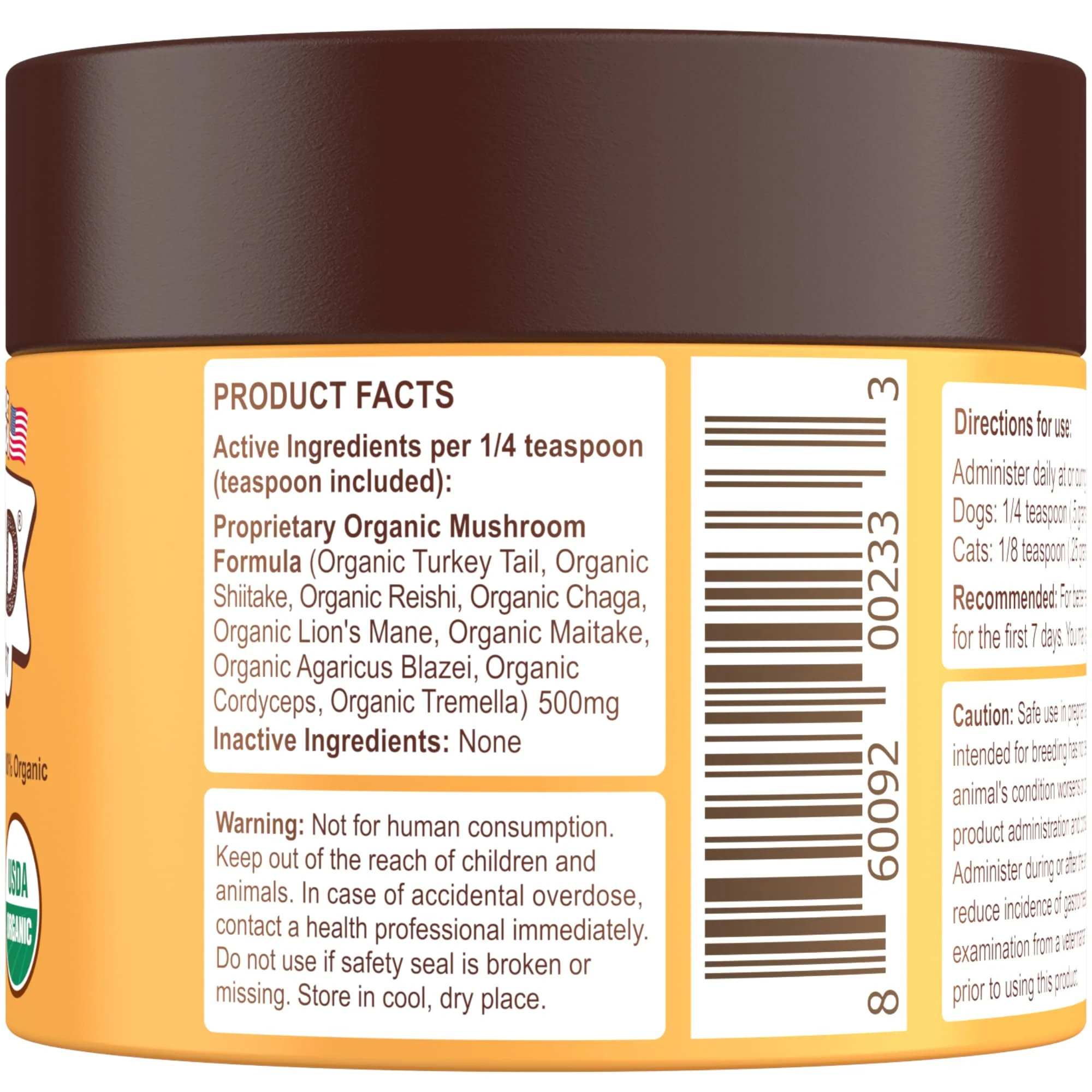 Petsmont Buddy Guard for Lumps and Bumps, Lipoma for Dogs & Cats, Patent Pending Organic 9 Mushroom Powder Blend Natural Dog Probiotic & Immune Support Chaga, Reishi, Lion's Mane, Turkey Tail Mushroom - Image 3