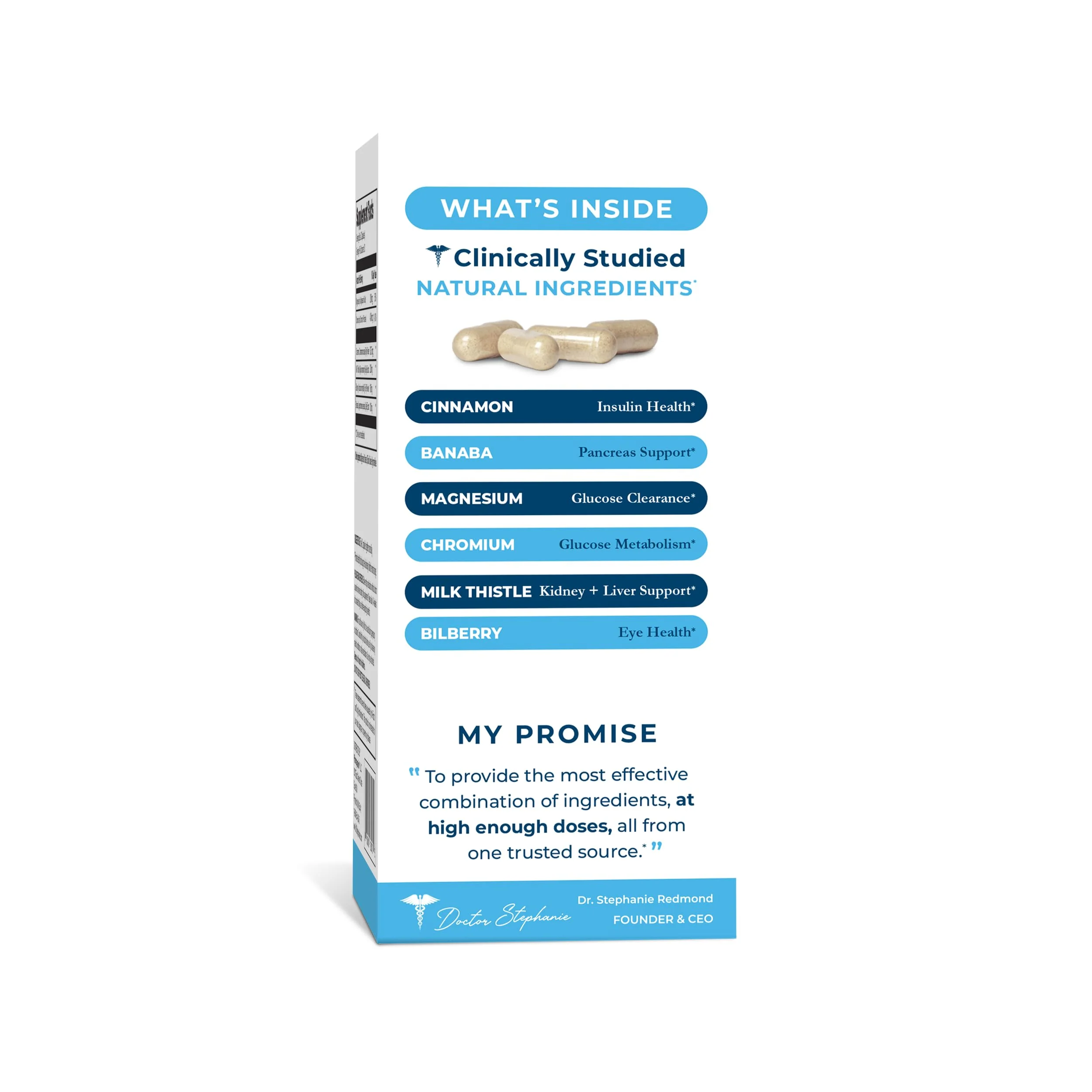 Pharmaganics Blood Sugar 24 Hour - 6 in 1 Formula with Cinnamon, Banaba, Chromium, Milk Thistle, & More - Once Daily Supplement - Image 3