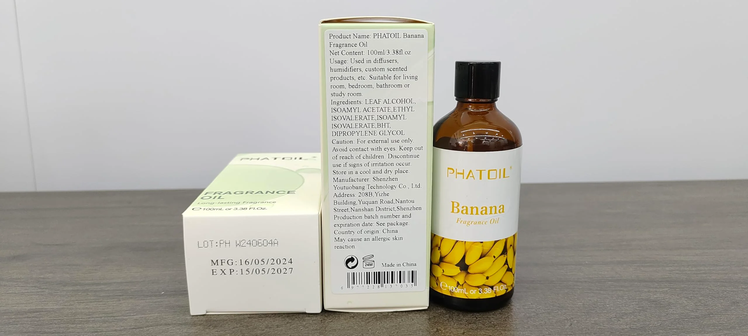 PHATOIL 3.38FL.OZ Banana Fragrance Oils for Aromatherapy, Essential Oils for Diffusers for Home, Perfect for Diffuser, Yoga, Skin Care, DIY Candle and Soap Making - 100ml - Image 8