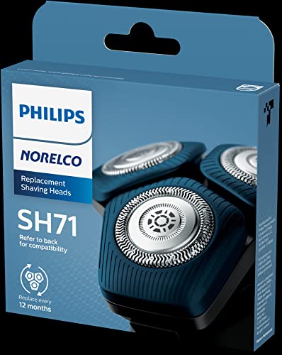 Philips Norelco Genuine SH71/52 Shaving Heads Compatible with Norelco Shaver Series 5000 Angular and 7000, Latest Version for Refreshed RQ12/70, RQ12/60, SH60/70, and SH70/70 - Image 2