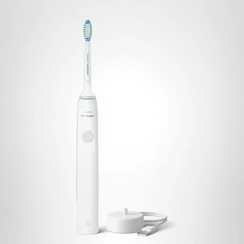 Philips Sonicare 1100 Series Electric Toothbrush - Sonic Toothbrush with Advanced Sonic Technology, EasyStart, Smartimer & Quadpacer, White, Model HX3641/02 - Image 2