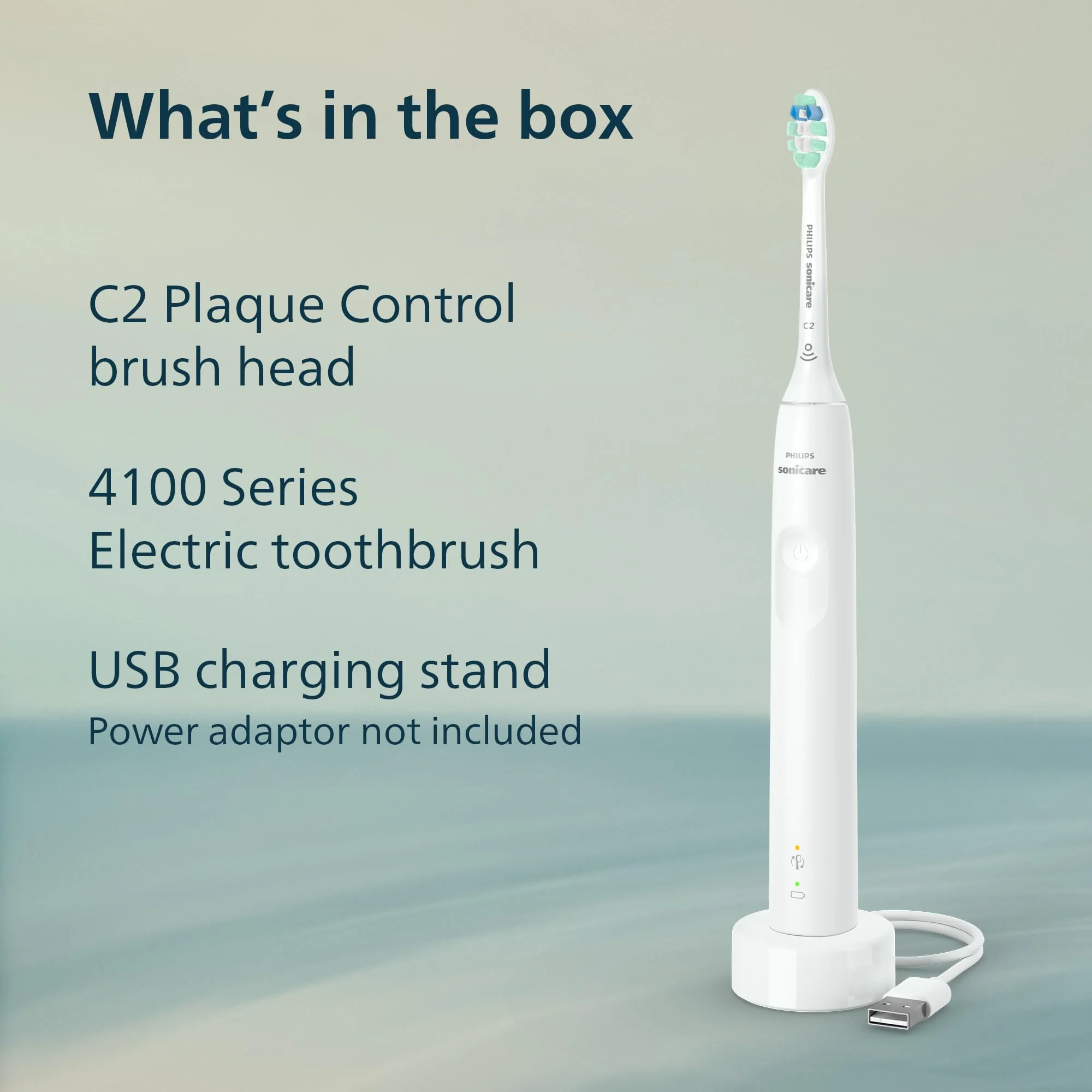 Philips Sonicare 4100 Series Electric Toothbrush - Sonic Toothbrush with Advanced Sonic Technology, Pressure Sensor, Two Intensity Settings, Smartimer & Quadpacer, White, Model HX3681/23 - Image 8