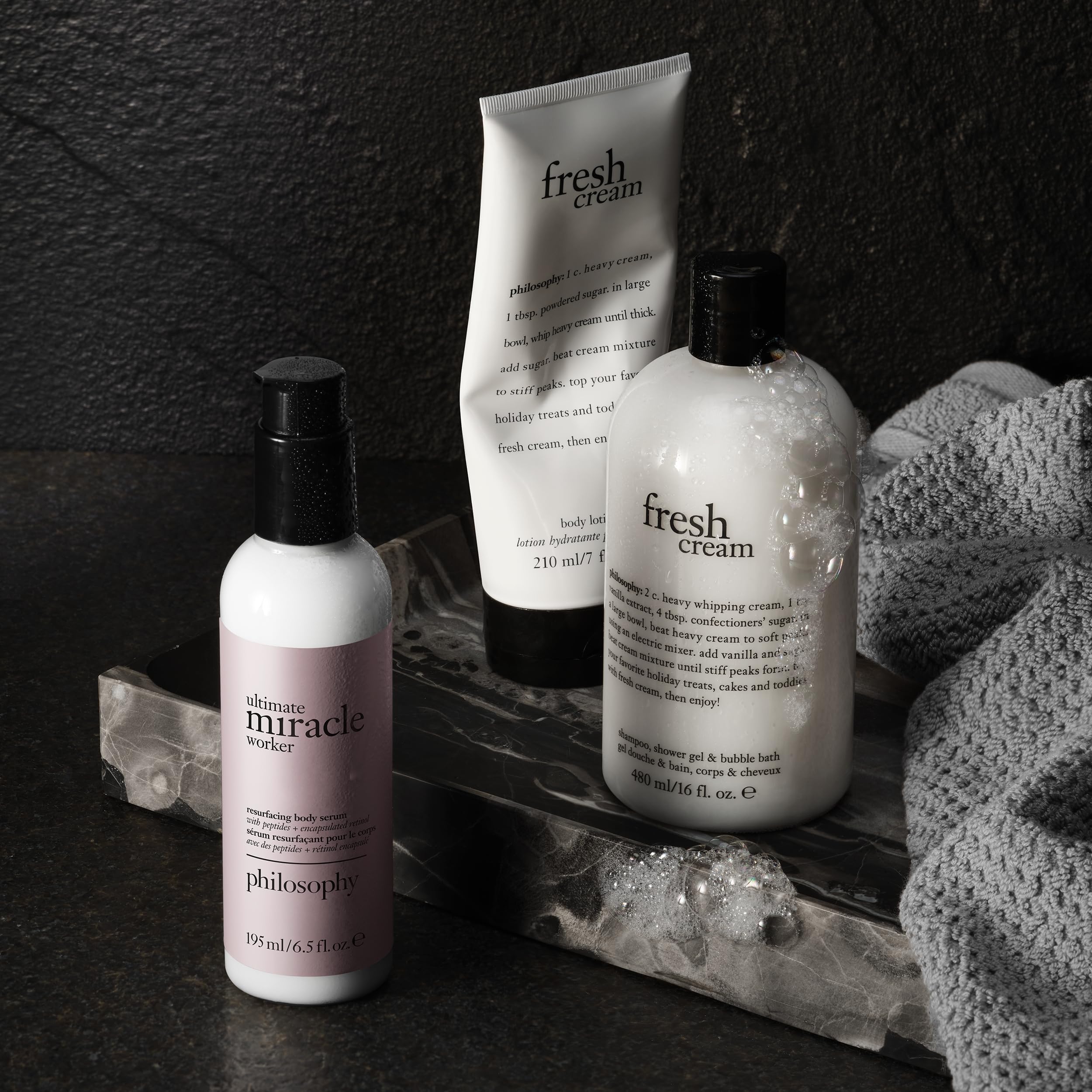 philosophy fresh cream body lotion - with notes of vanilla, heliotrope & tonka bean - 7 fl oz - Image 3