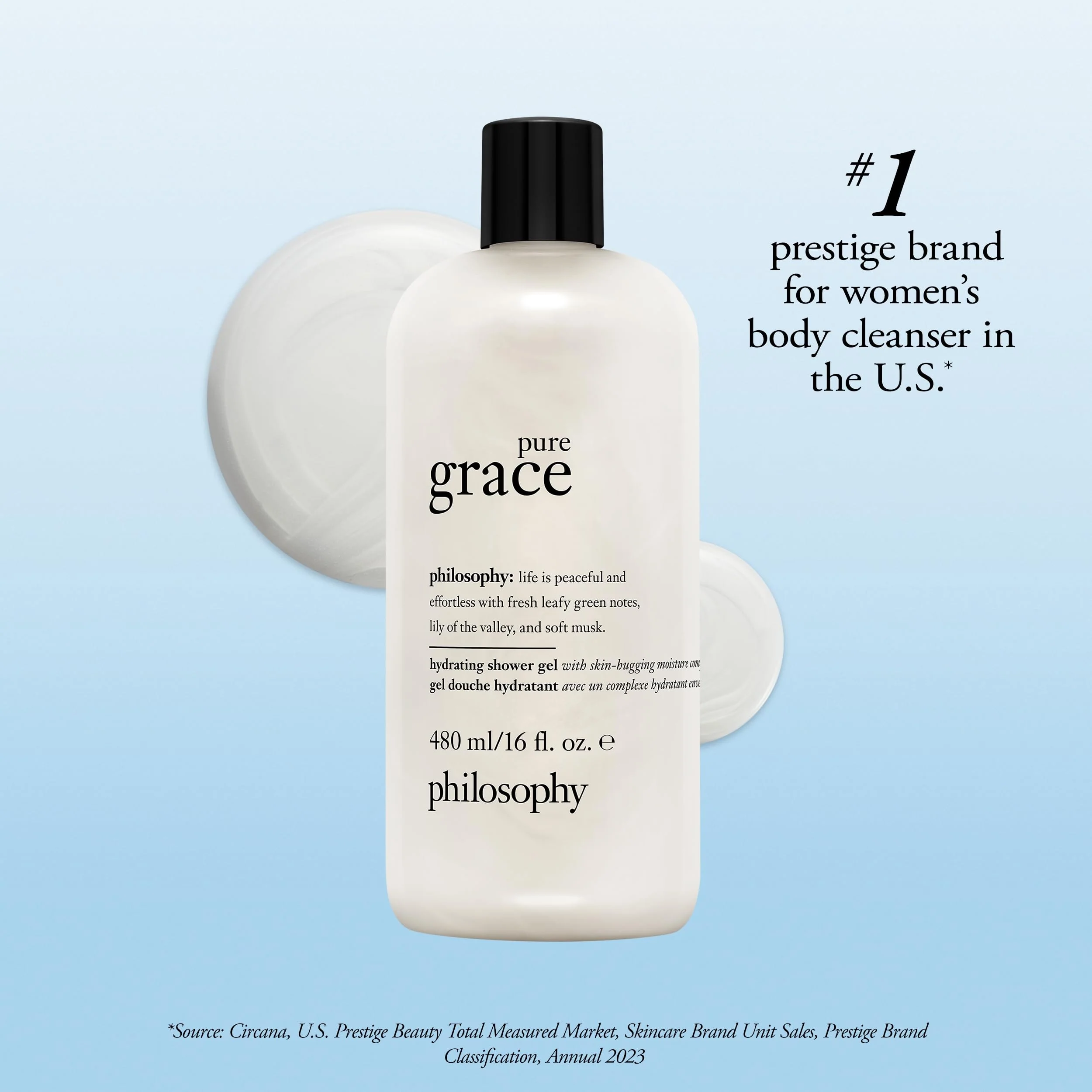 philosophy pure grace hydrating bath & shower gel - efficiently cleanses, soothes & comforts dry skin - vegan & cruelty free formula - Image 5