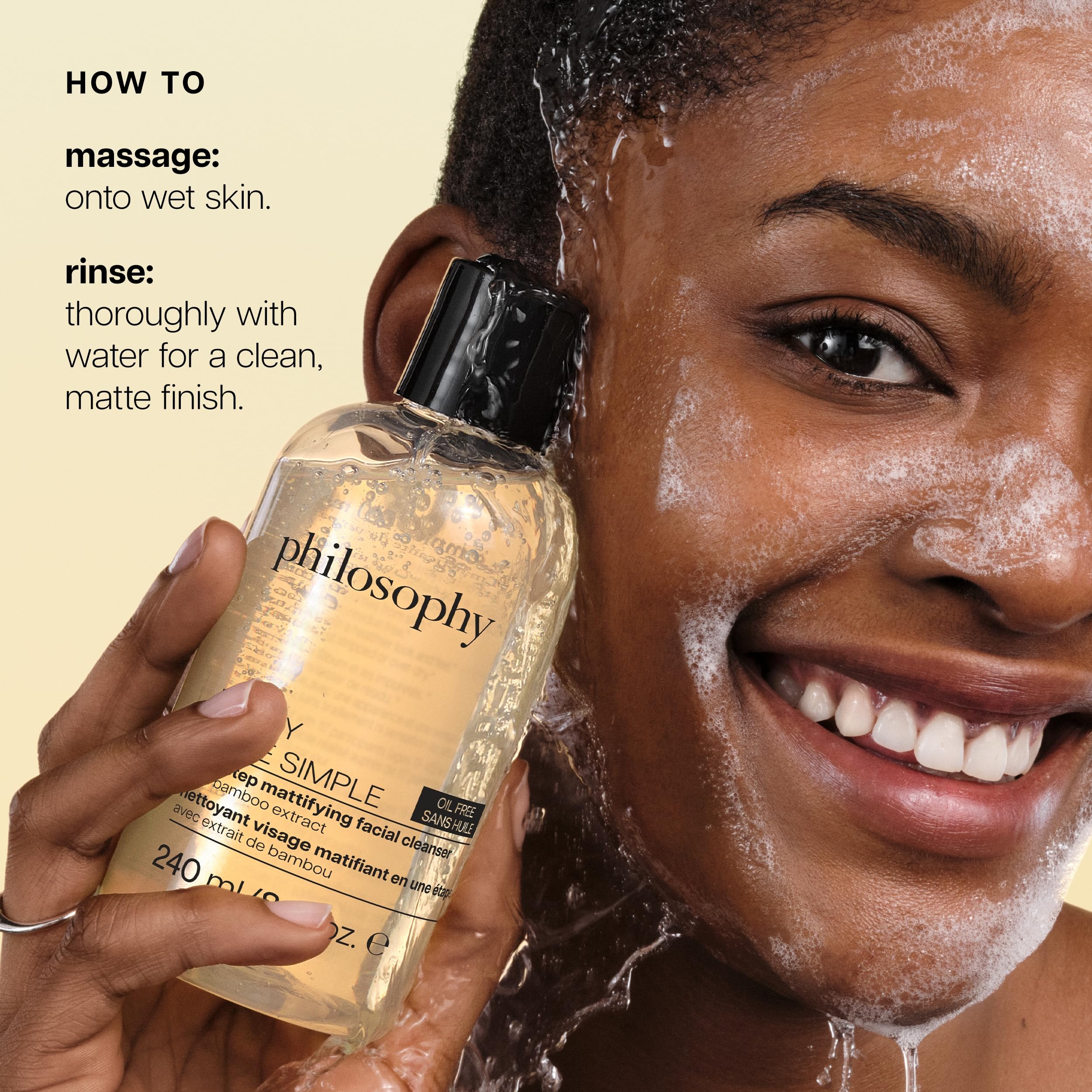 philosophy purity made simple one-step mattifying facial cleanser - with bamboo extract - oil-free formula gently removes makeup & dirt, leaving skin with a healthy, matte appearance - 8 fl oz - Image 9