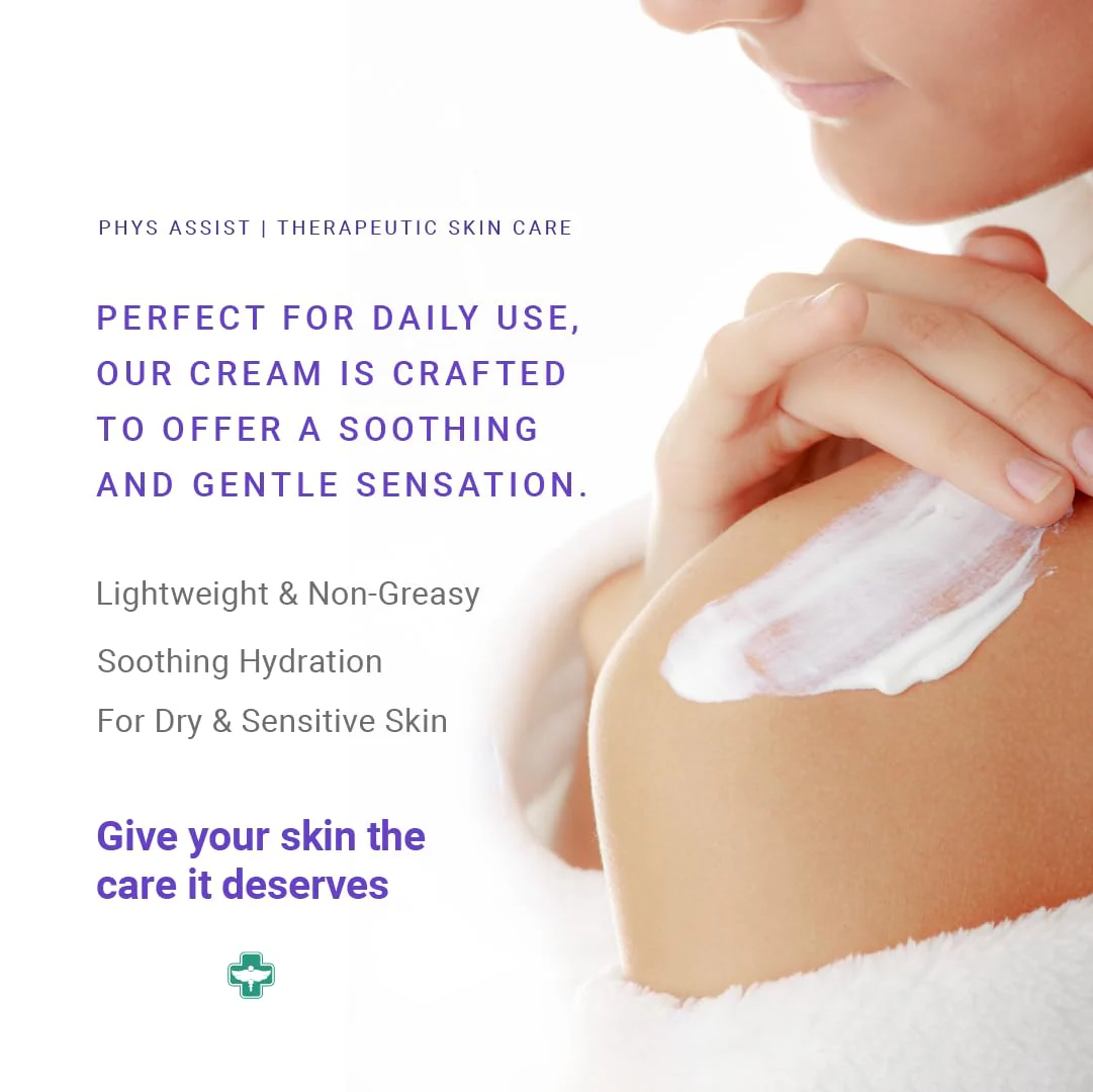PhysAssist Oncology Cream 4 oz plus Lip Balm. Hydrates and Pampers Stressed skin. Made with a blend of natural Botanicals. Clinically Tested, Non Irritant. - Image 4