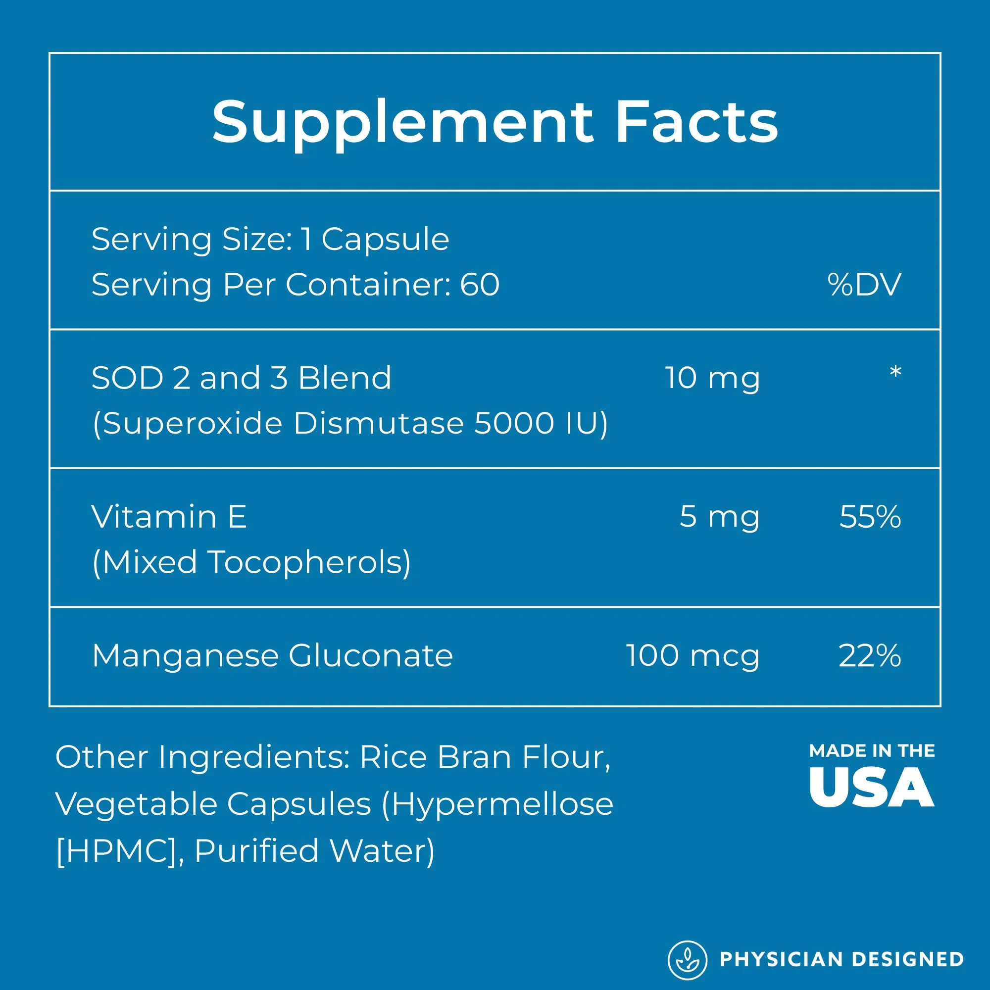Physician Designed VARS SOD Booster - Superoxide Dismutase Supplement | SOD Supplement | 60 Capsules | Best Antioxidant Supplements - Image 2