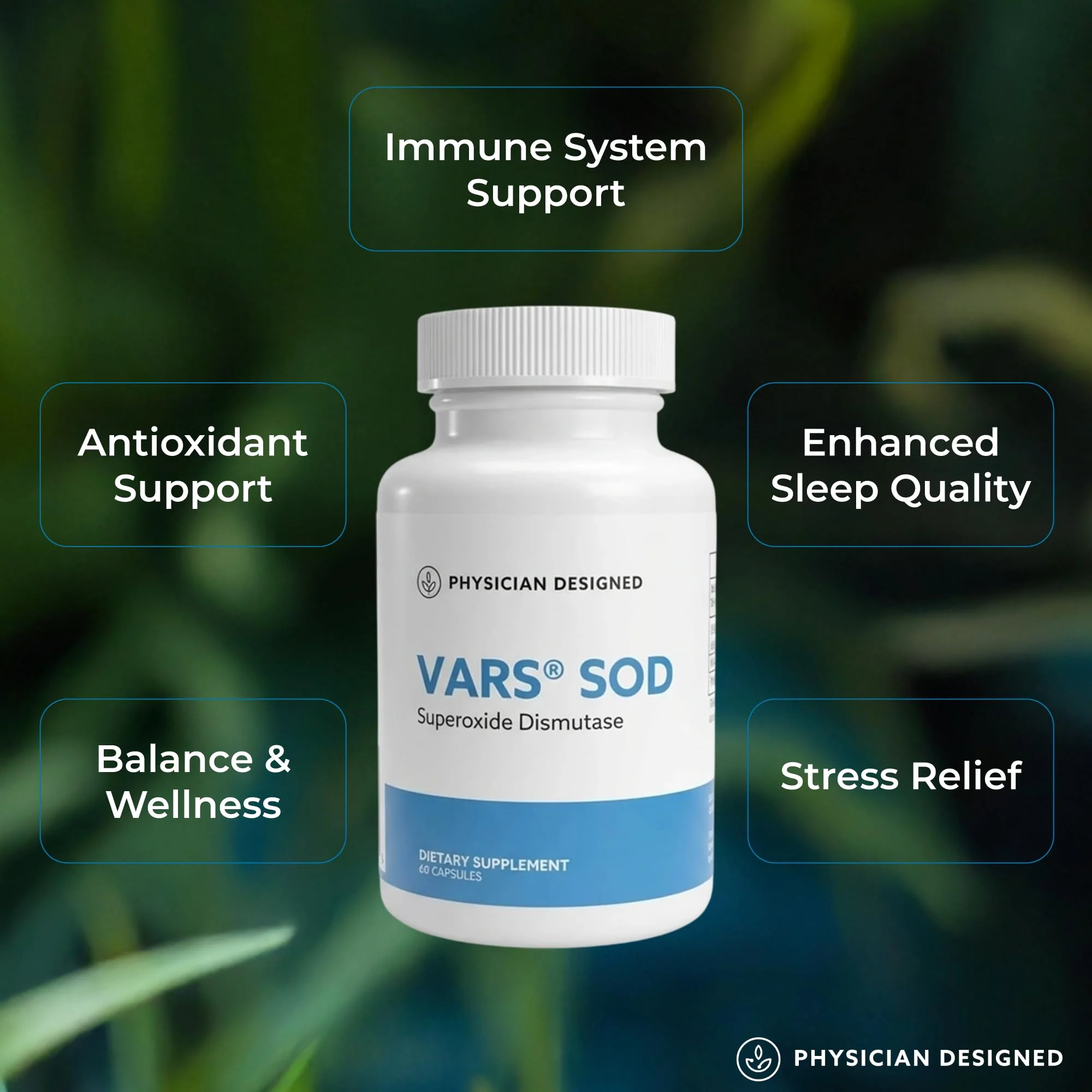Physician Designed VARS SOD Booster - Superoxide Dismutase Supplement | SOD Supplement | 60 Capsules | Best Antioxidant Supplements - Image 4