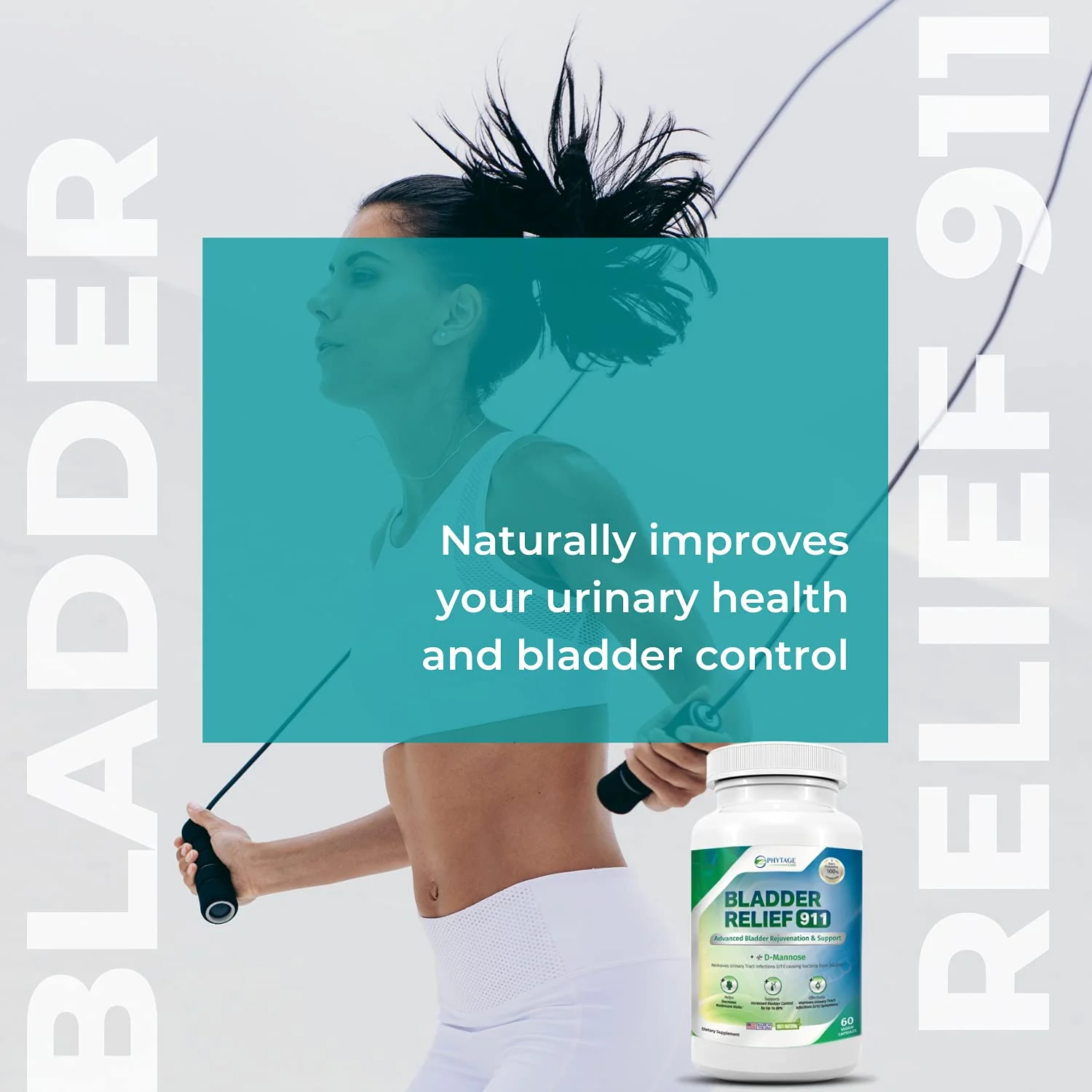 Phytage Labs Bladder Relief 911 Detoxifying Strength - for Men and Women Provides Bladder Support, 60 Veggie Capsules - Image 6