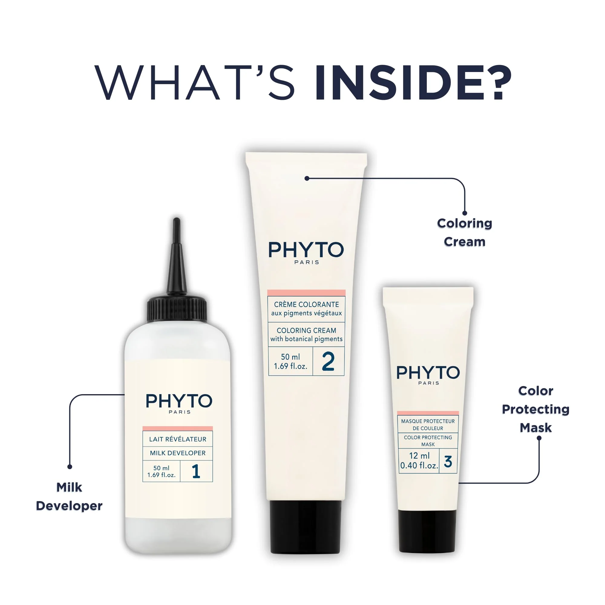 PHYTO Phytocolor Permanent Hair Color, 3 Dark Brown, with Botanical Pigments, 100% Grey Hair Coverage, Ammonia-free, PPD-free, Resorcin-free, 0.42 oz. - Image 6