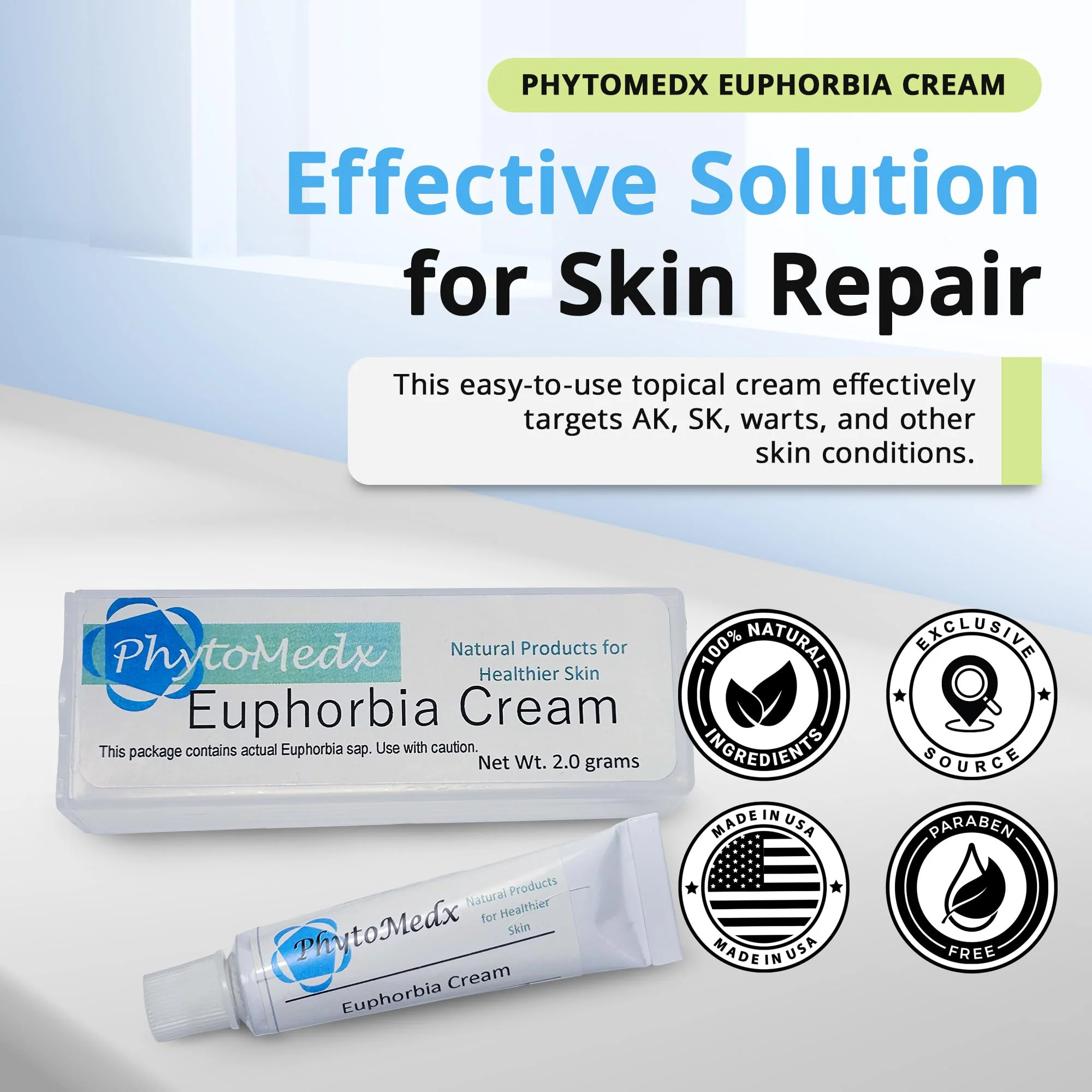 PhytoMedx - Euphorbia Cream, Radium Weed, Exclusive Source of Euphorbia Sap formulated into an Easy-to-Use Skin Care Spot Cream for Sun-Damaged Skin, 2.0 g - Image 7