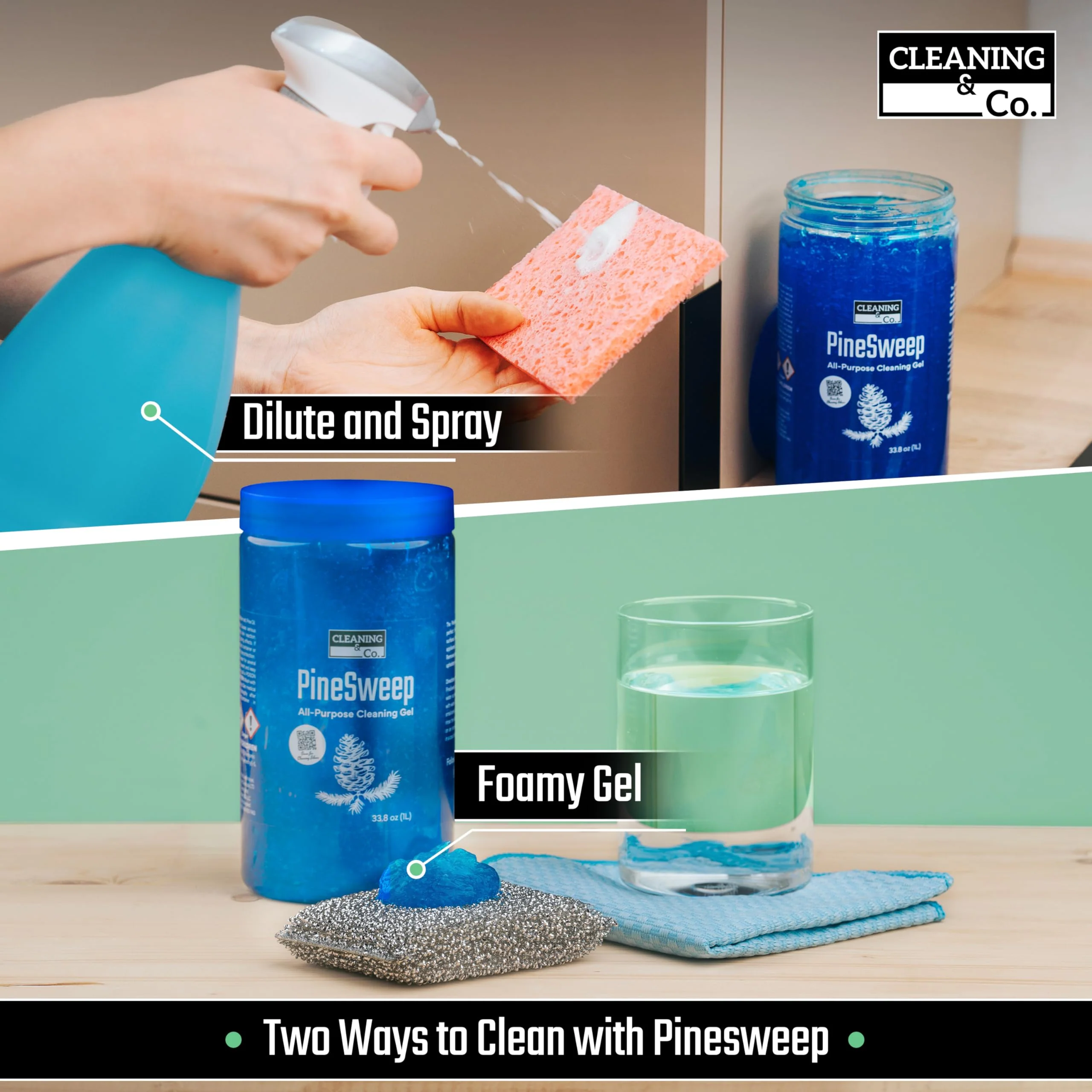 PineSweep All-Purpose Cleaning Gel with Pine Oil – Multipurpose Household Cleaner for Bathroom, Kitchen, Floors, Laundry & More, 33.8 Fl Oz (Pack of 12) - Image 6