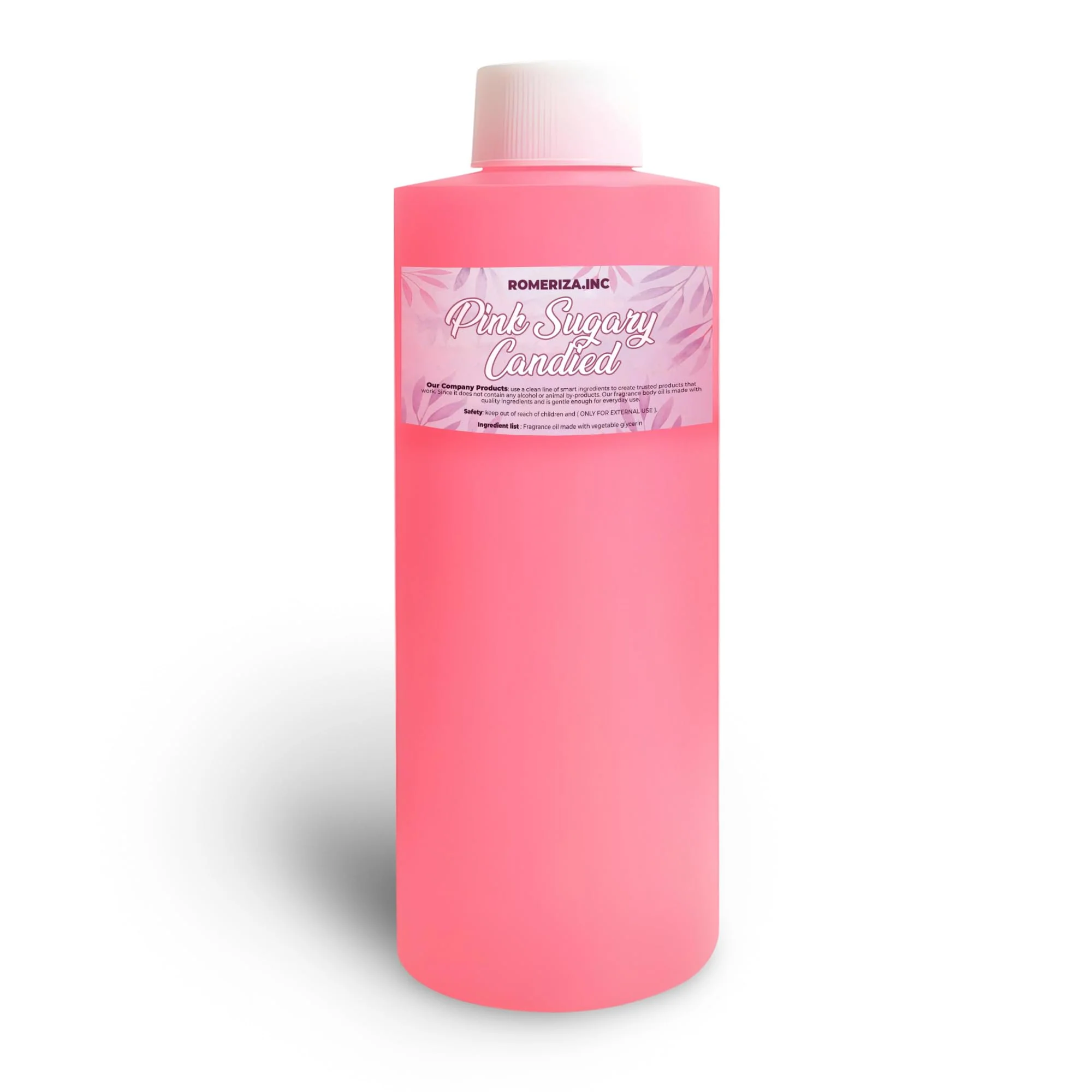 Pink Sugary Candied Fragrance Body Oil - Luxury Scented Body Oil Perfume- Women Natural Scented Oil - Long Lasting Perfume - Uncut Fragrance Oil in Plastic Bottle 4 Fl Oz (Pack of 1)