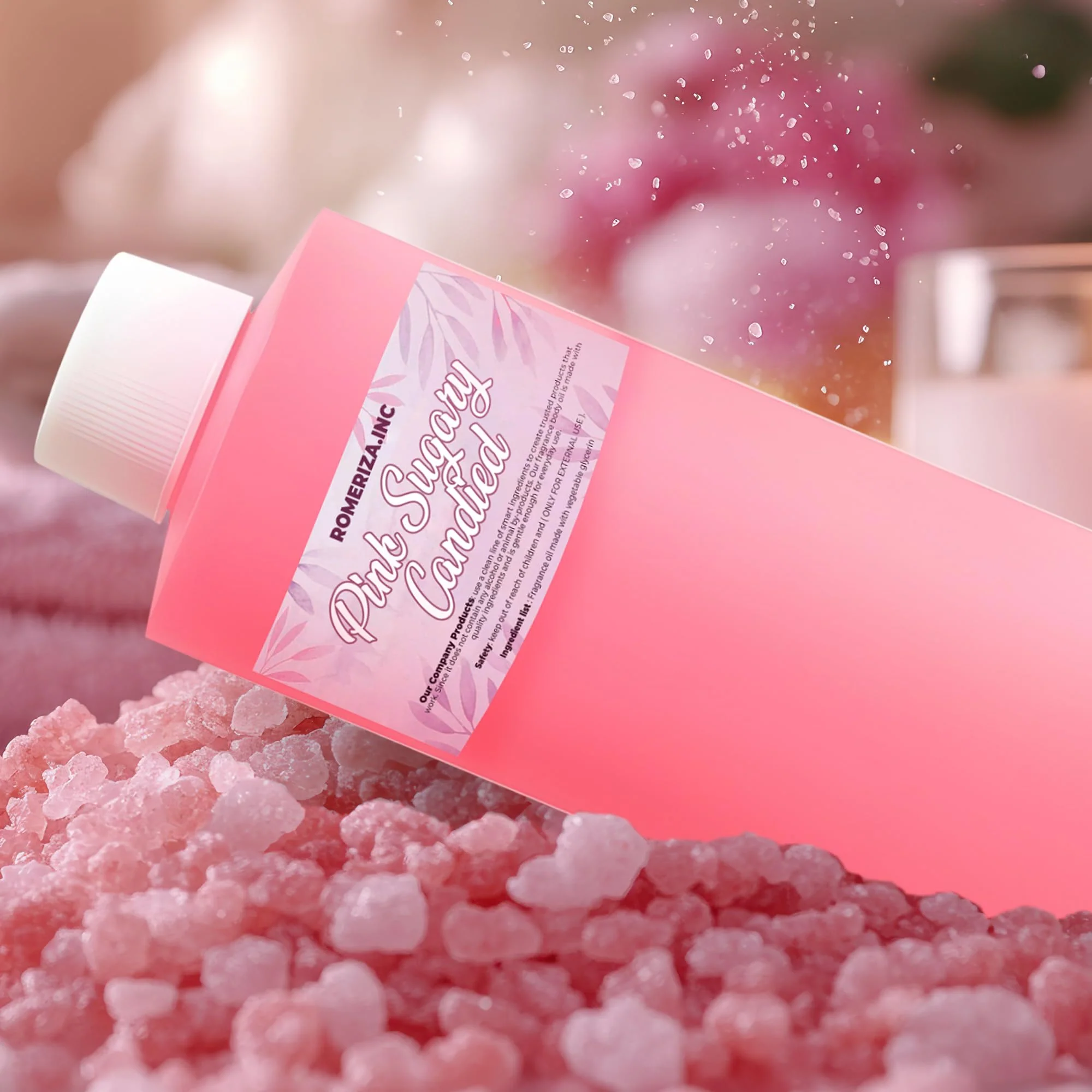 Pink Sugary Candied Fragrance Body Oil - Luxury Scented Body Oil Perfume- Women Natural Scented Oil - Long Lasting Perfume - Uncut Fragrance Oil in Plastic Bottle 4 Fl Oz (Pack of 1) - Image 5