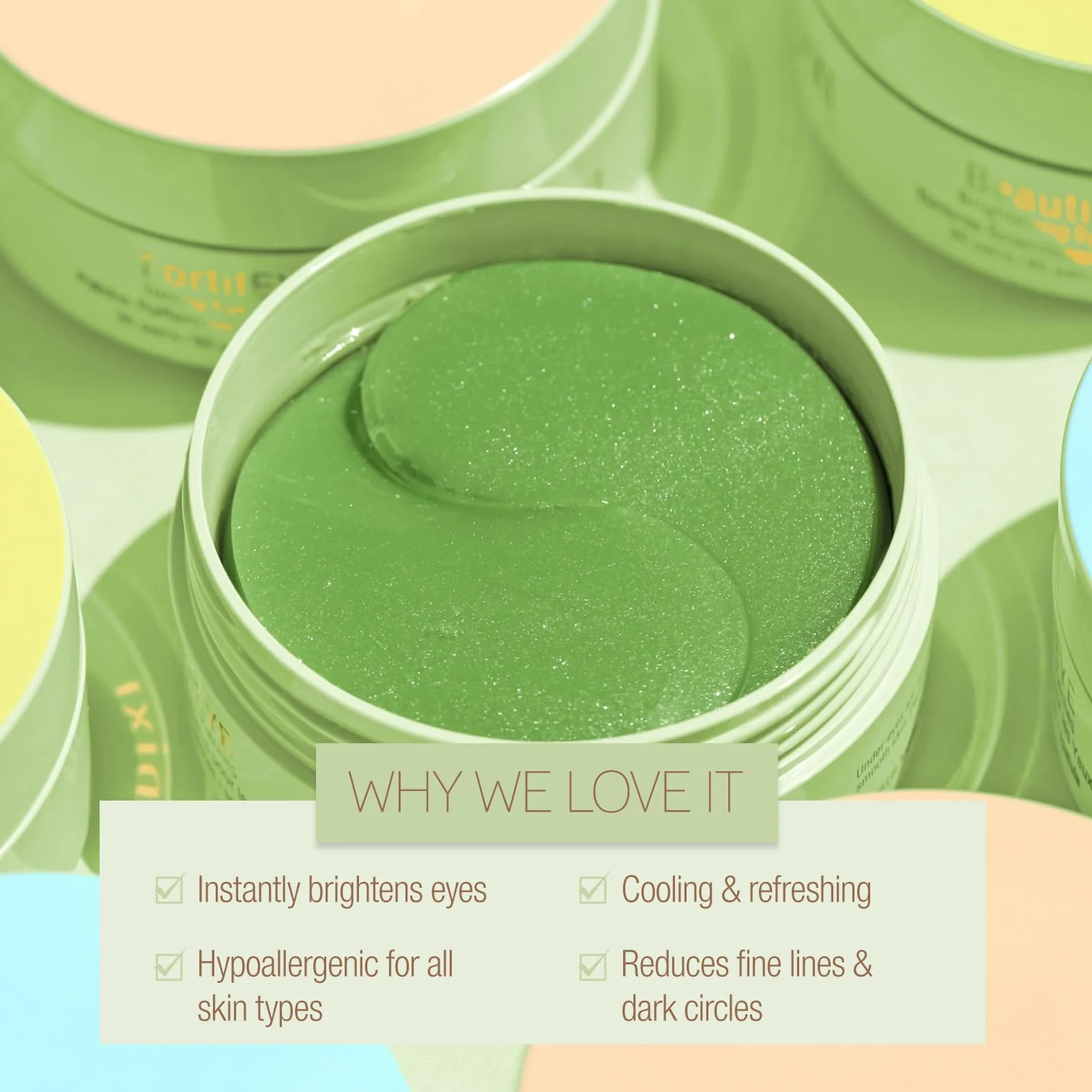 Pixi BeautifEYE Hydrogel Under-Eye Patches | Refreshing Eye Patches For Dark Circles | Brighten & Hydrate Under Eyes | 30 Pairs / 60 Patches - Image 4