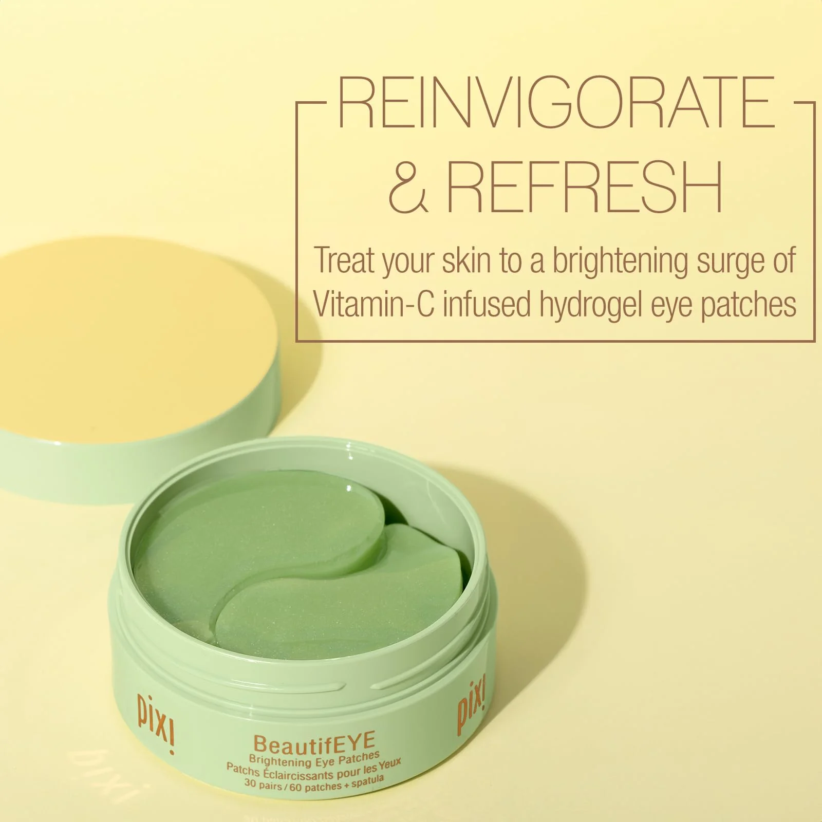 Pixi BeautifEYE Hydrogel Under-Eye Patches | Refreshing Eye Patches For Dark Circles | Brighten & Hydrate Under Eyes | 30 Pairs / 60 Patches - Image 7