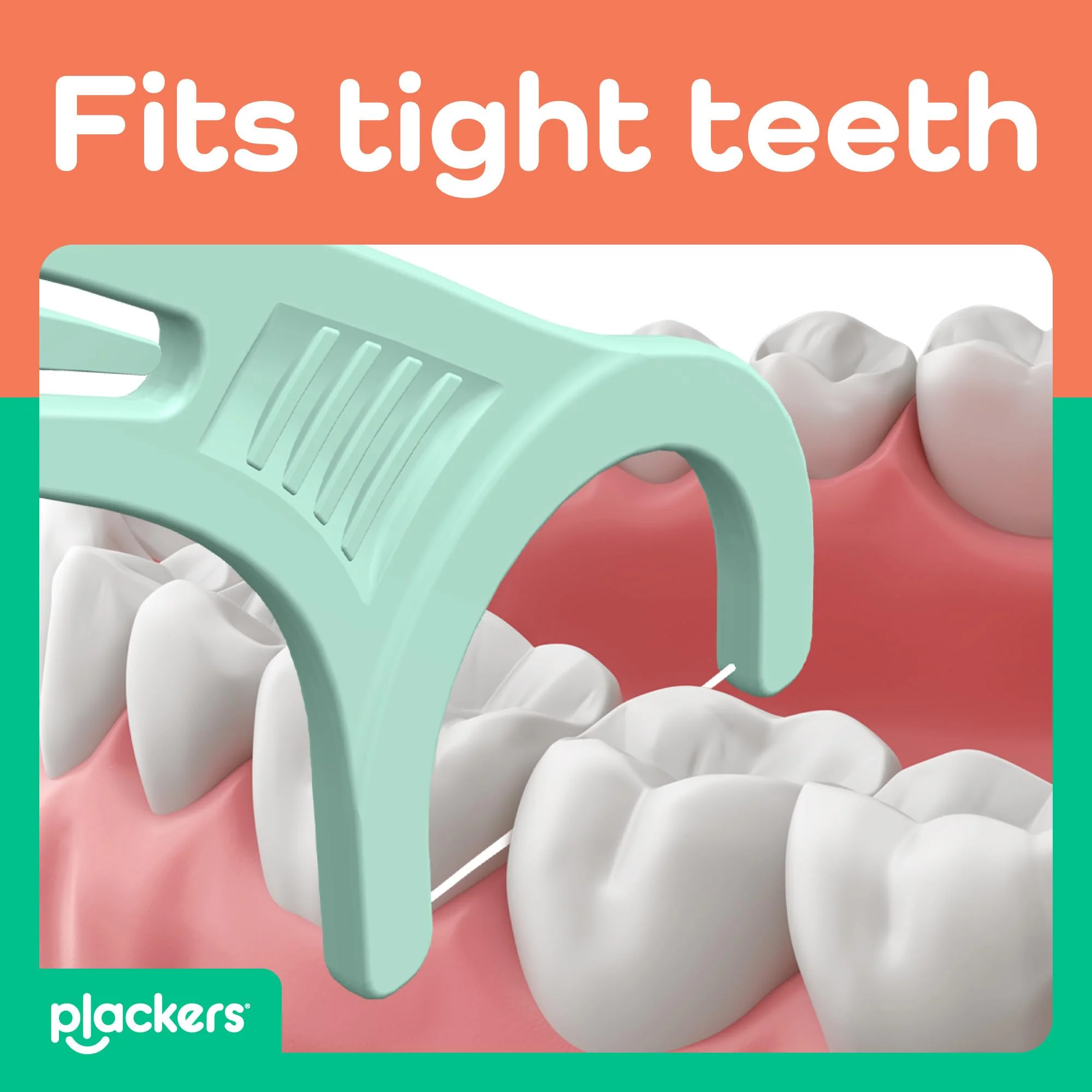 Plackers® Micro Line® Floss Picks - Intense Mint, Floss Fiber Made Without PTFE, 300 Count - Image 2