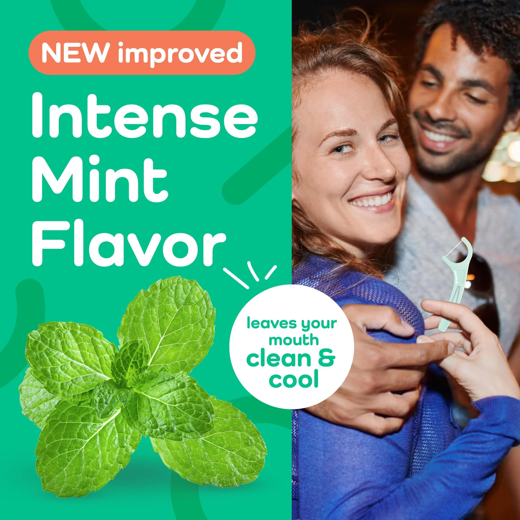 Plackers® Micro Line® Floss Picks - Intense Mint, Floss Fiber Made Without PTFE, 300 Count - Image 4