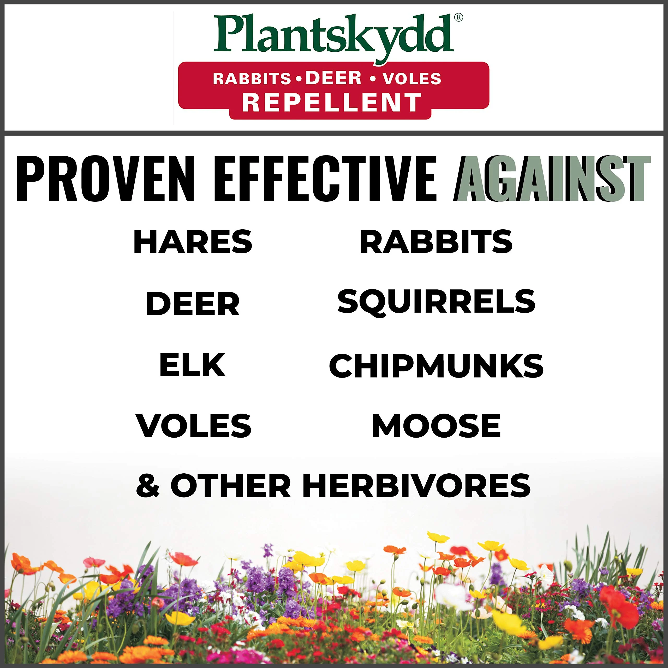 Plantskydd Animal Repellent - Repels Deer, Rabbits, Elk, Moose, Hares, Voles, Squirrels, Chipmunks and Other Herbivores; Ready to Use Liquid - 32 Oz Spray Bottle (PS-1L) - Image 3