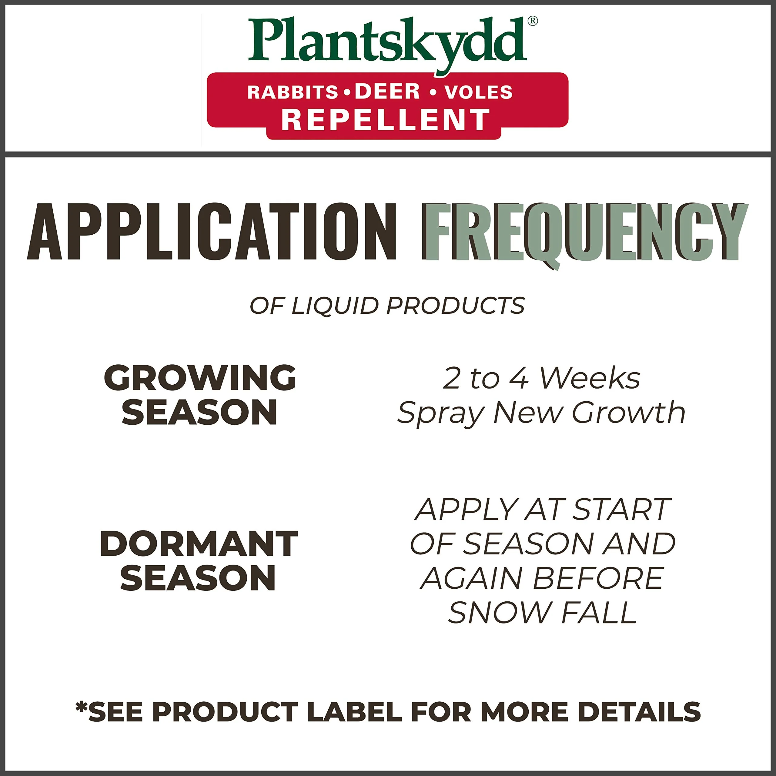 Plantskydd Animal Repellent - Repels Deer, Rabbits, Elk, Moose, Hares, Voles, Squirrels, Chipmunks and Other Herbivores; Ready to Use Liquid - 32 Oz Spray Bottle (PS-1L) - Image 5