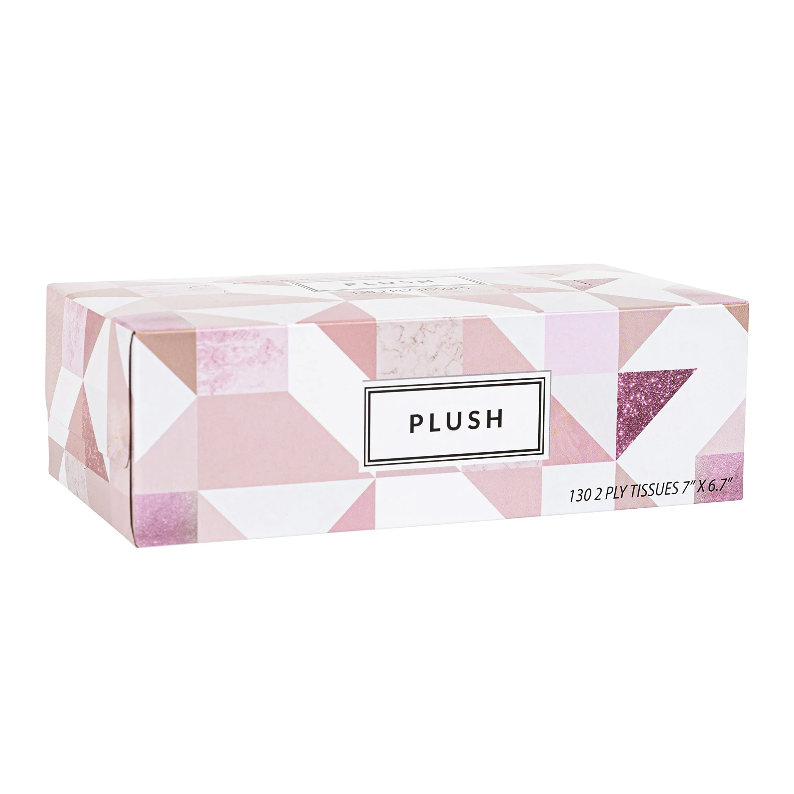 Plush Facial Tissues 130 Per Box Size 7" X 6.9" 2 Ply,Soft, Smooth, Great for Bathroom, Office, Store, School,Home, Kitchen, Or in Your Car & in Every Room (Family pack Pack of 30, 3900 Tissues total) - Image 2