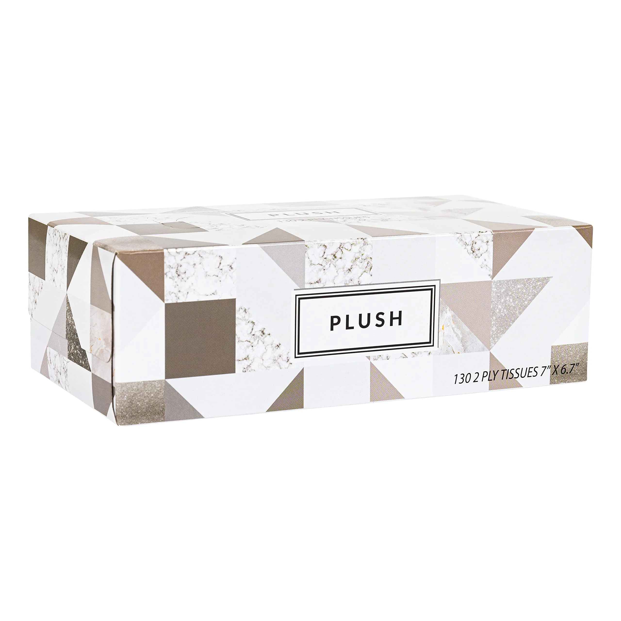 Plush Facial Tissues 130 Per Box Size 7" X 6.9" 2 Ply,Soft, Smooth, Great for Bathroom, Office, Store, School,Home, Kitchen, Or in Your Car & in Every Room (Family pack Pack of 30, 3900 Tissues total) - Image 4