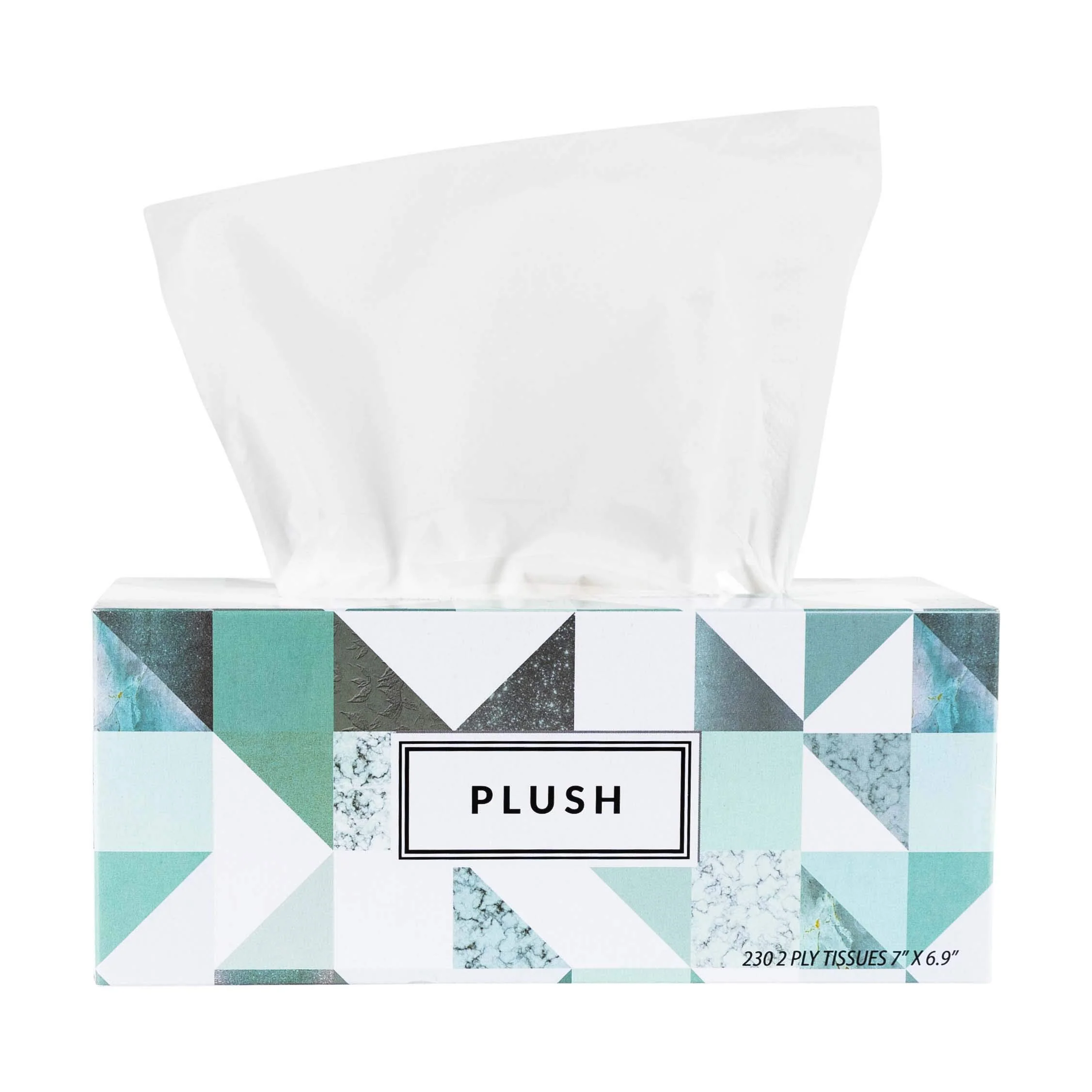 Plush Facial Tissues 130 Per Box Size 7" X 6.9" 2 Ply,Soft, Smooth, Great for Bathroom, Office, Store, School,Home, Kitchen, Or in Your Car & in Every Room (Family pack Pack of 30, 3900 Tissues total) - Image 7