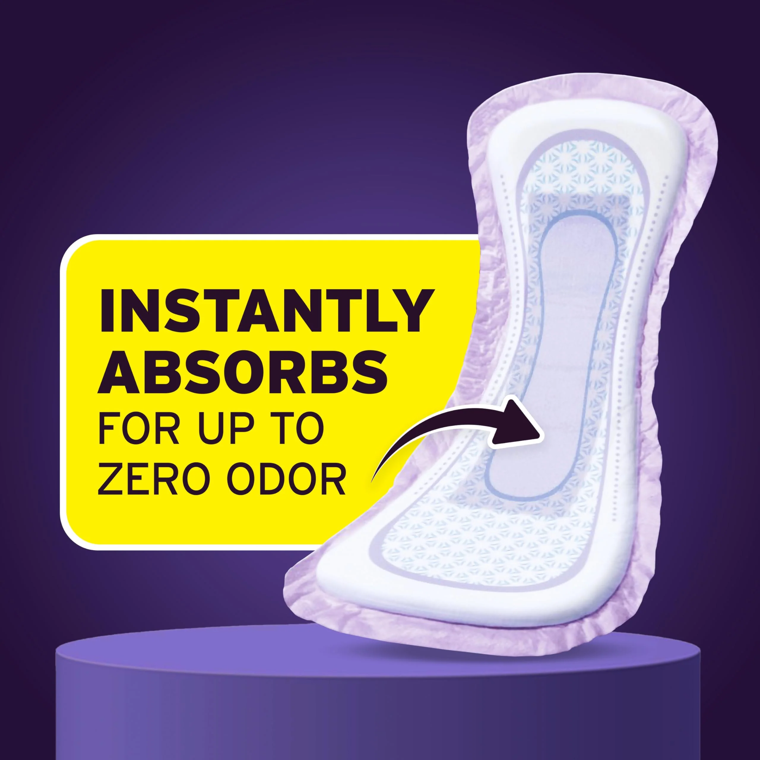 Poise Incontinence Pads & Postpartum Incontinence Pads, 8 Drop Overnight Absorbency, Extra-Coverage Length, 72 Pads (2 Packs of 36), Packaging May Vary - Image 6