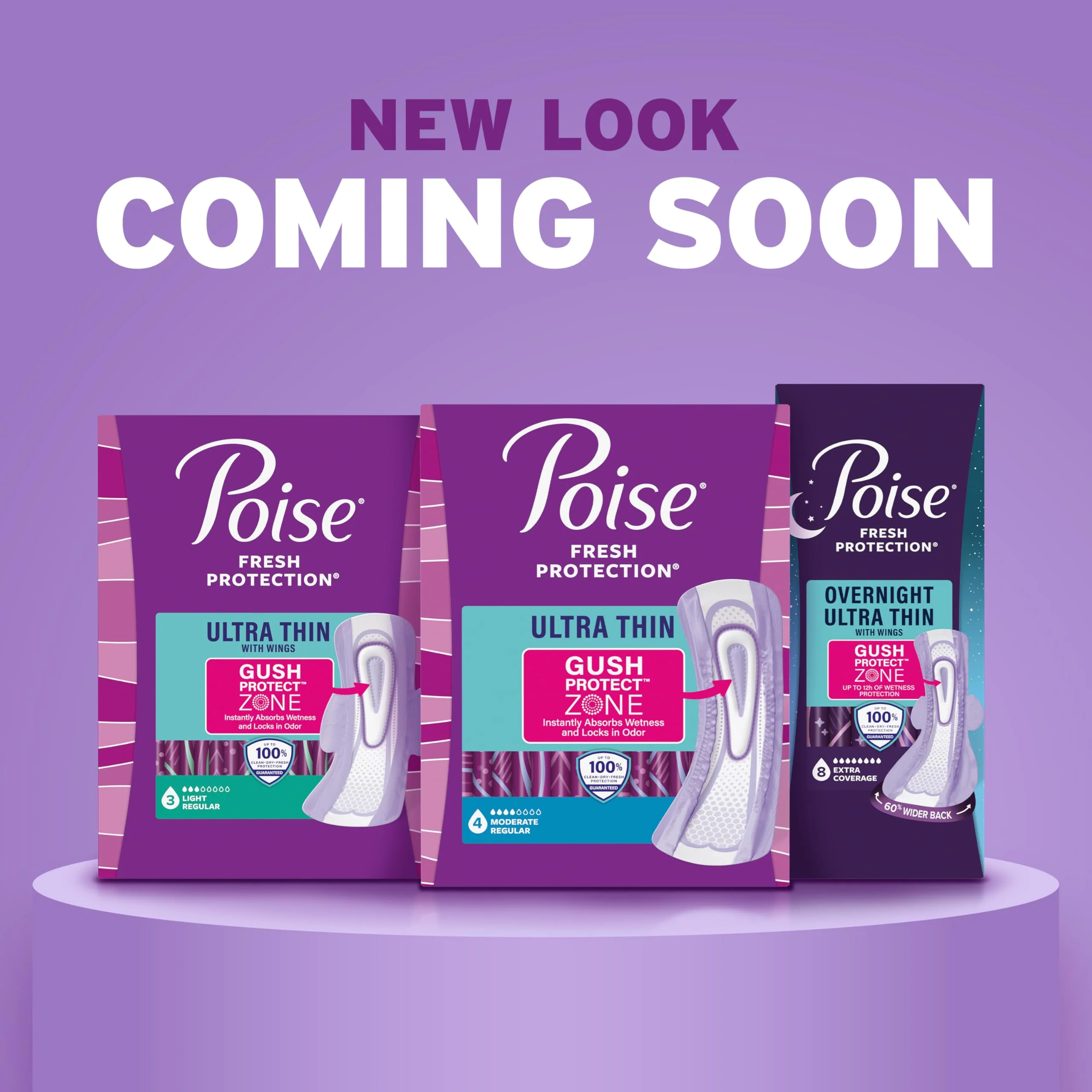 Poise Ultra Thin Incontinence Pads & Postpartum Pads for Bladder Leaks, 5 Drop Maximum Absorbency, Long Length, 108 Count, Packaging May Vary - Image 3