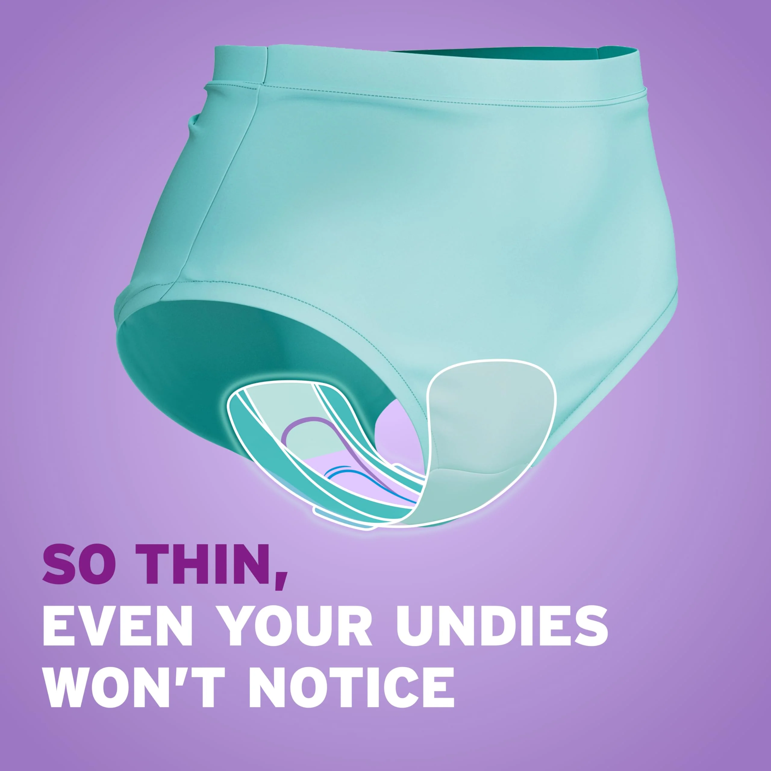 Poise Ultra Thin Incontinence & Postpartum Pads with Wings for Bladder Leaks, 3 Drop Light Absorbency, Regular Length, Packaging May Vary,132 Count (Pack of 2) - Image 7