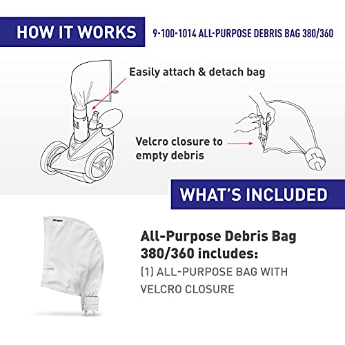 Polaris Genuine Parts 9-100-1014 All Purpose Bag Replacement for Pressure-Side Pool Cleaners 380, 380 Black Max, 360, 360 Black Max - Image 6