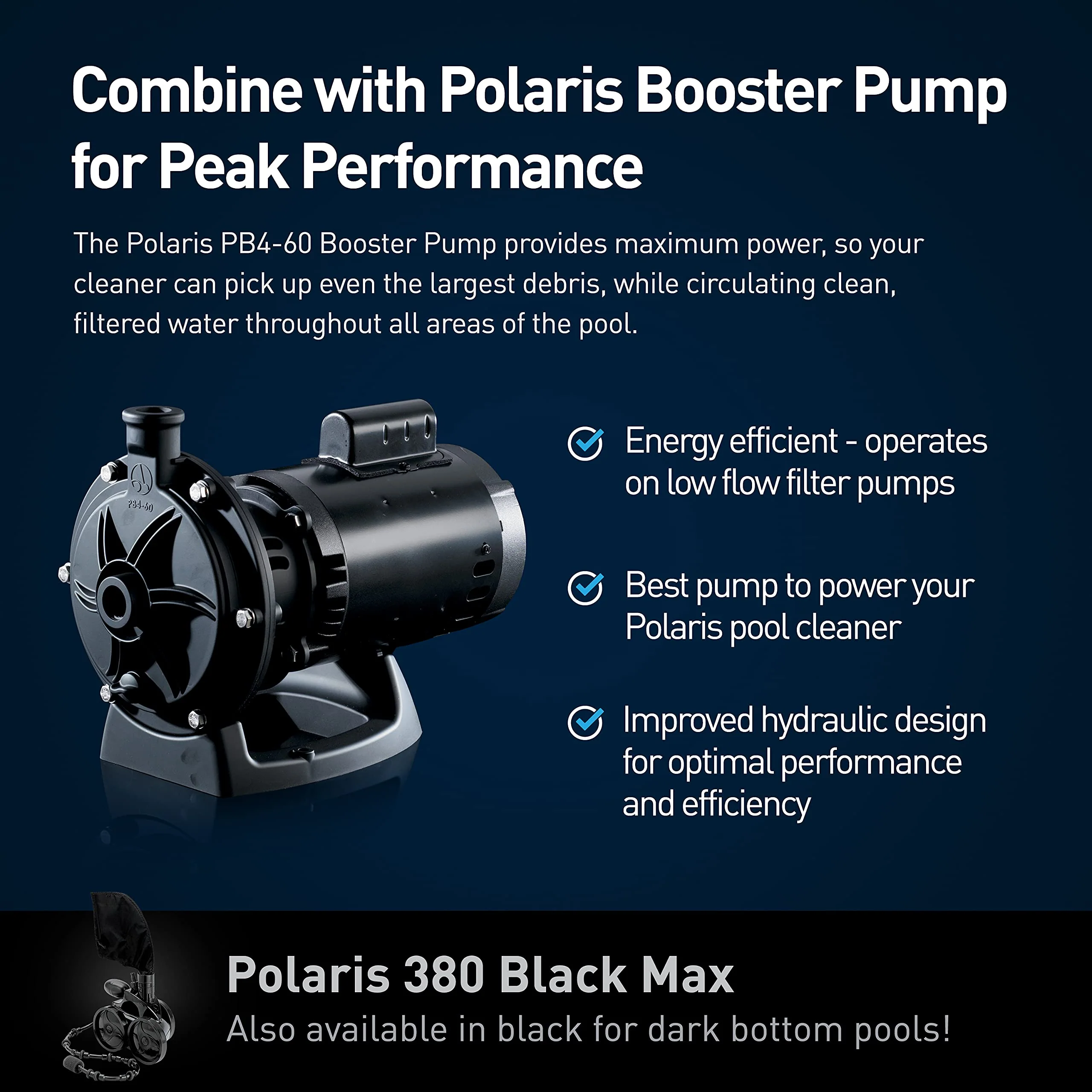 Polaris Vac-Sweep 380 Pressure Inground Pool Cleaner, Triple Jet Powered, 31ft of Hose with a Single Chamber Debris Bag - Image 4
