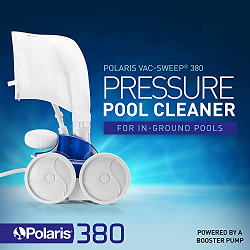 Polaris Vac-Sweep 380 Pressure Inground Pool Cleaner, Triple Jet Powered, 31ft of Hose with a Single Chamber Debris Bag - Image 7