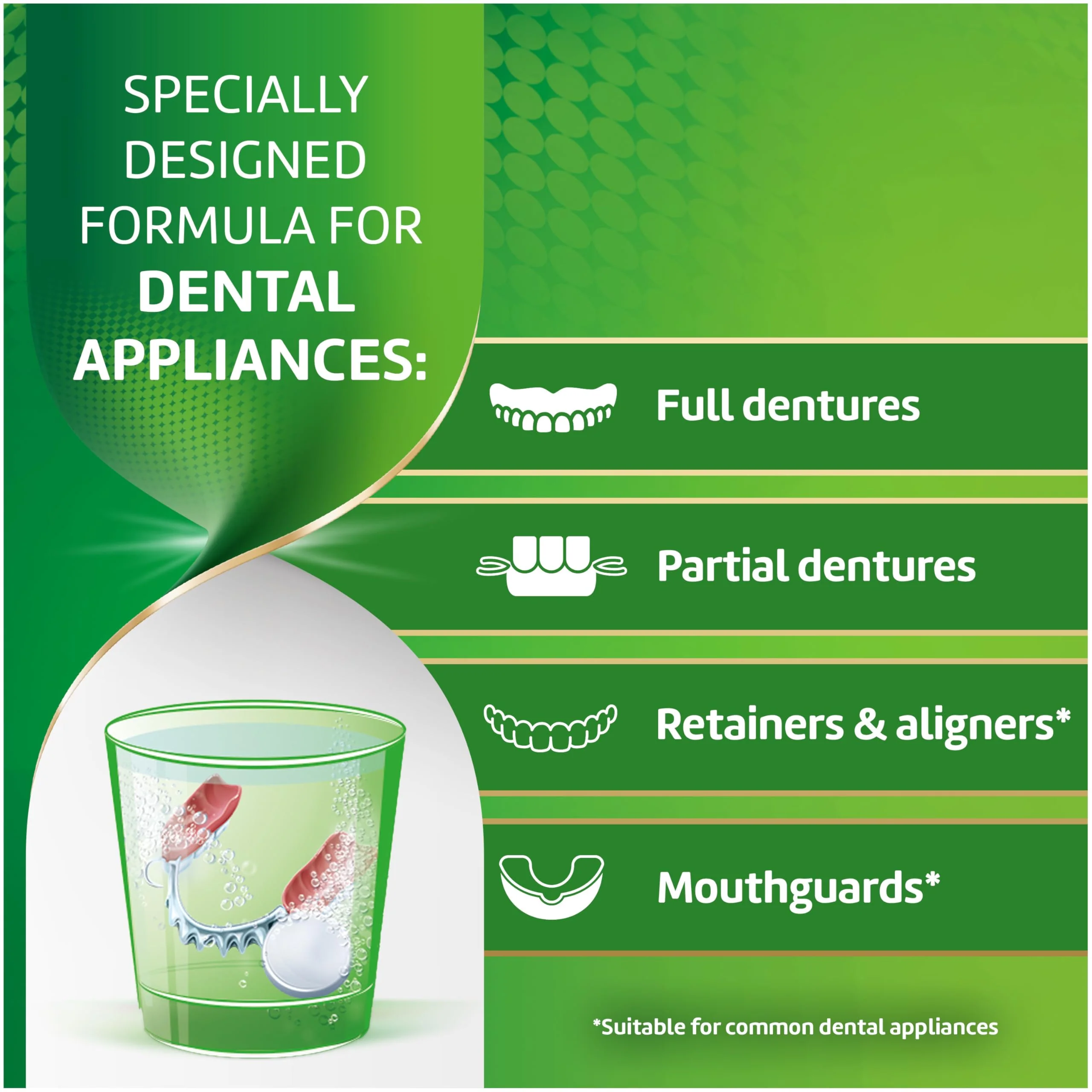 Polident 3 Minute Antibacterial Dental Appliance Cleanser Tablets, 90 Count (2 Pack) - Image 5