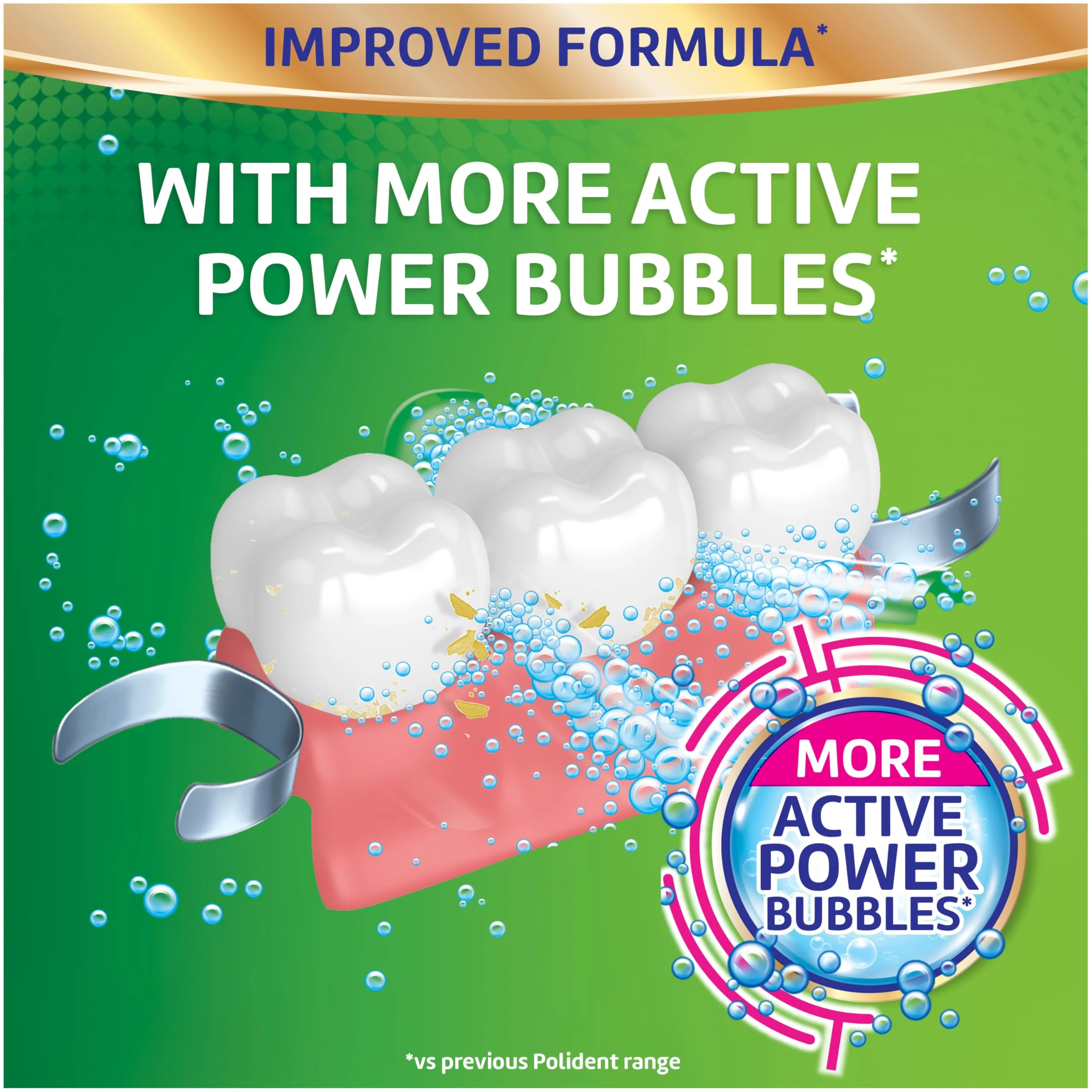 Polident Overnight Whitening Antibacterial Dental Appliance Cleanser Tablets, 90 Count (2 Pack) - Image 3