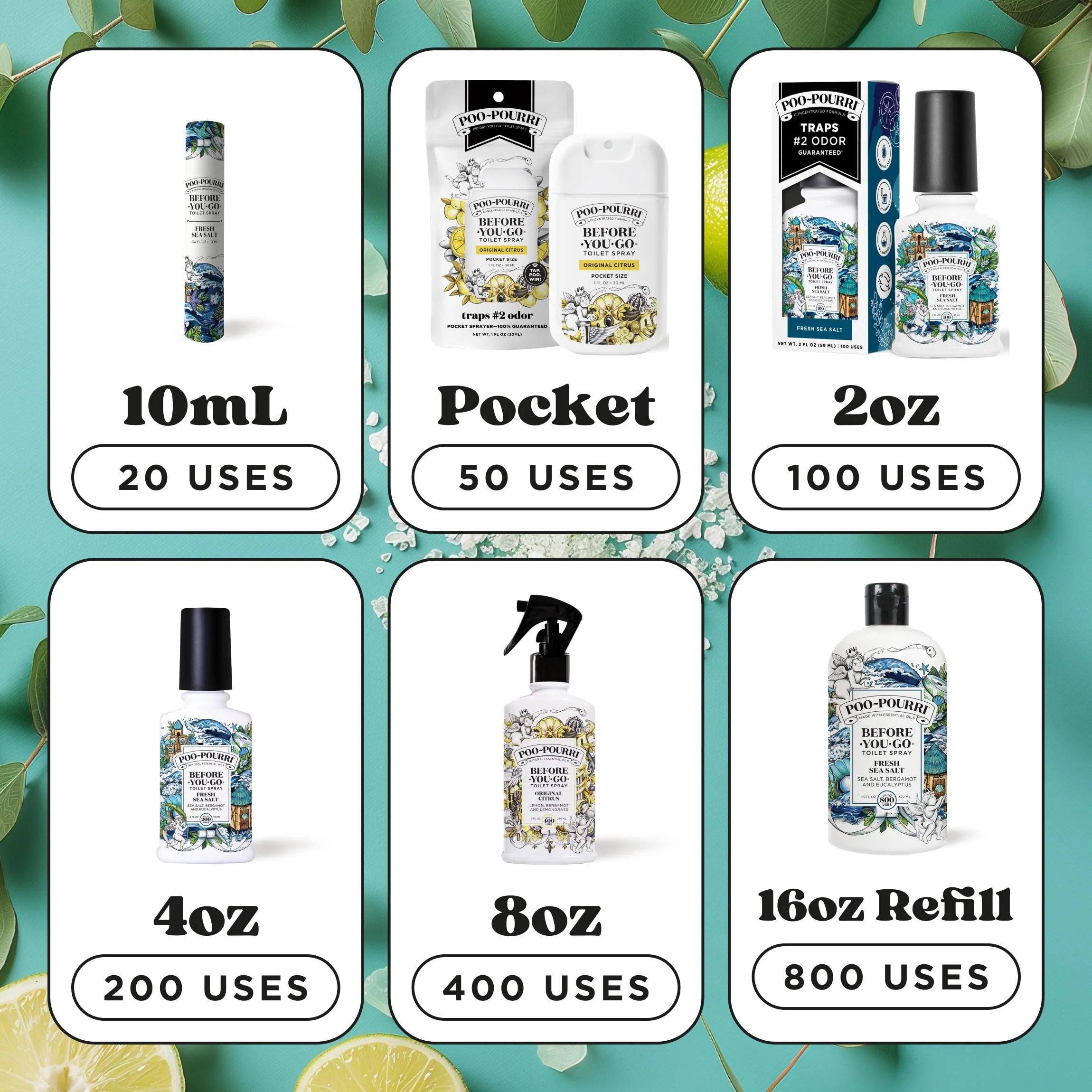 Poo~Pourri 16oz Fresh Sea Salt - Image 3