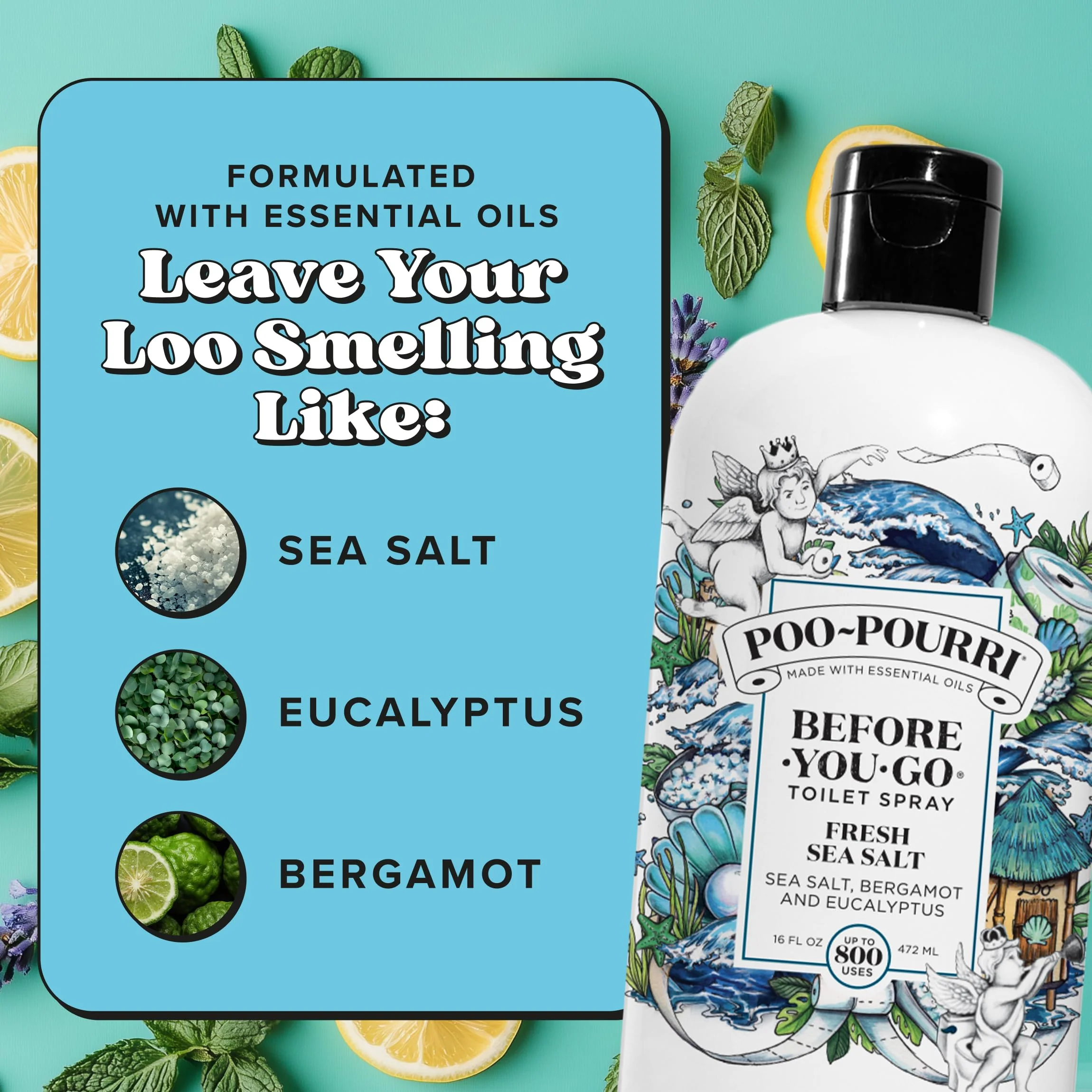 Poo~Pourri 16oz Fresh Sea Salt - Image 7