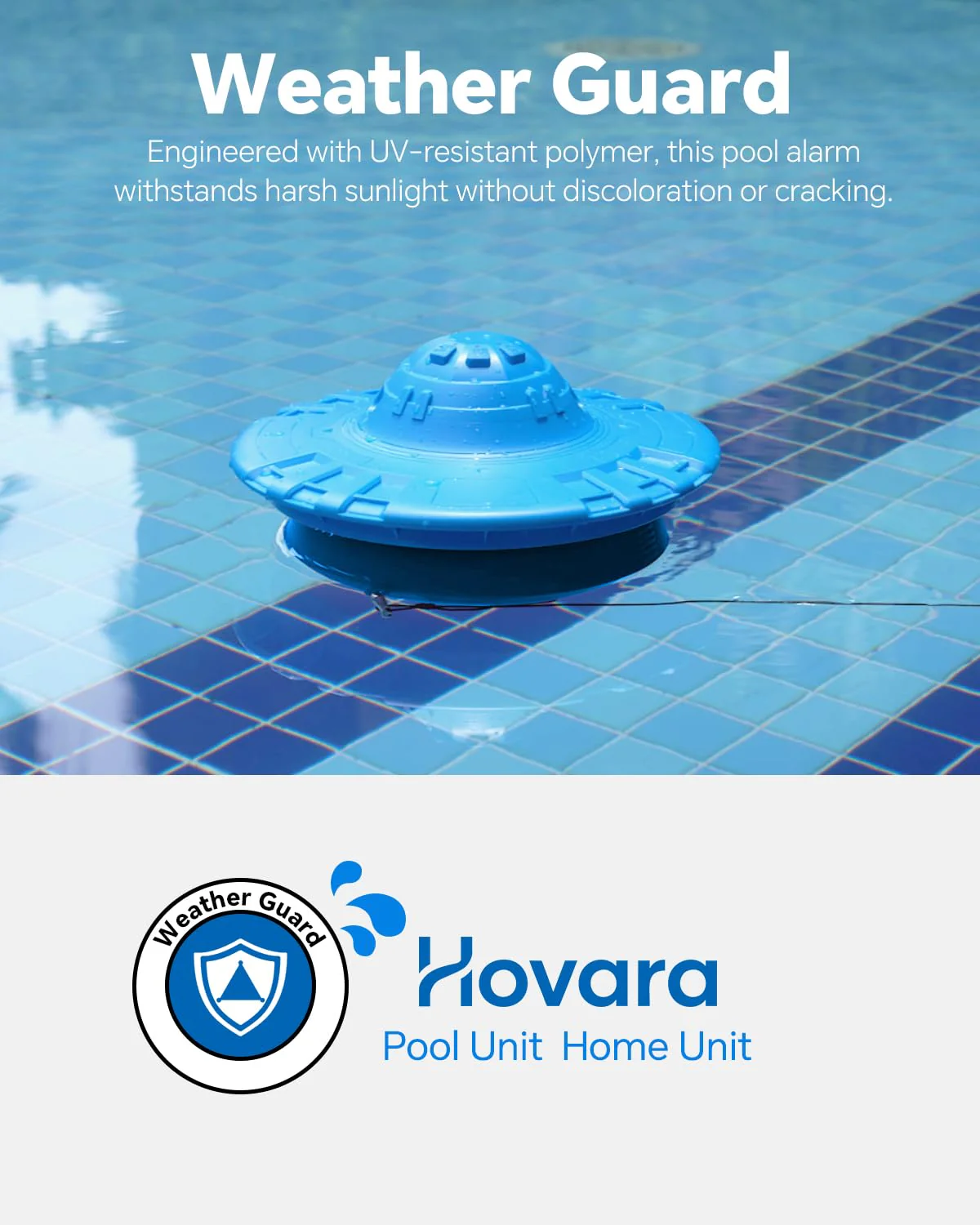 Pool Alarm, Floating Pool Safety Alarms for Inground & Above Ground Pools – Loud 110dB Alert, Adjustable Sensitivity, Protection for Kids & Pets (Blue) - Image 2