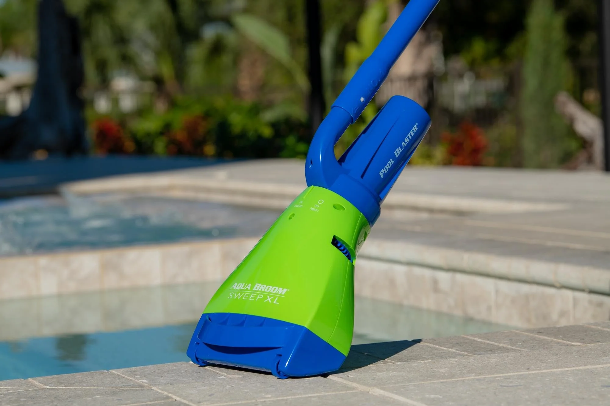 POOL BLASTER Aqua Broom Sweep XL Cordless Rechargeable Pool Vacuum for Hot Tub, Spa & Spot Cleaning in Above Ground & Inground Pools, 40 Min Run Time, Pole Set, Battery-Powered Hot Tub Vacuum Spa Vac - Image 2
