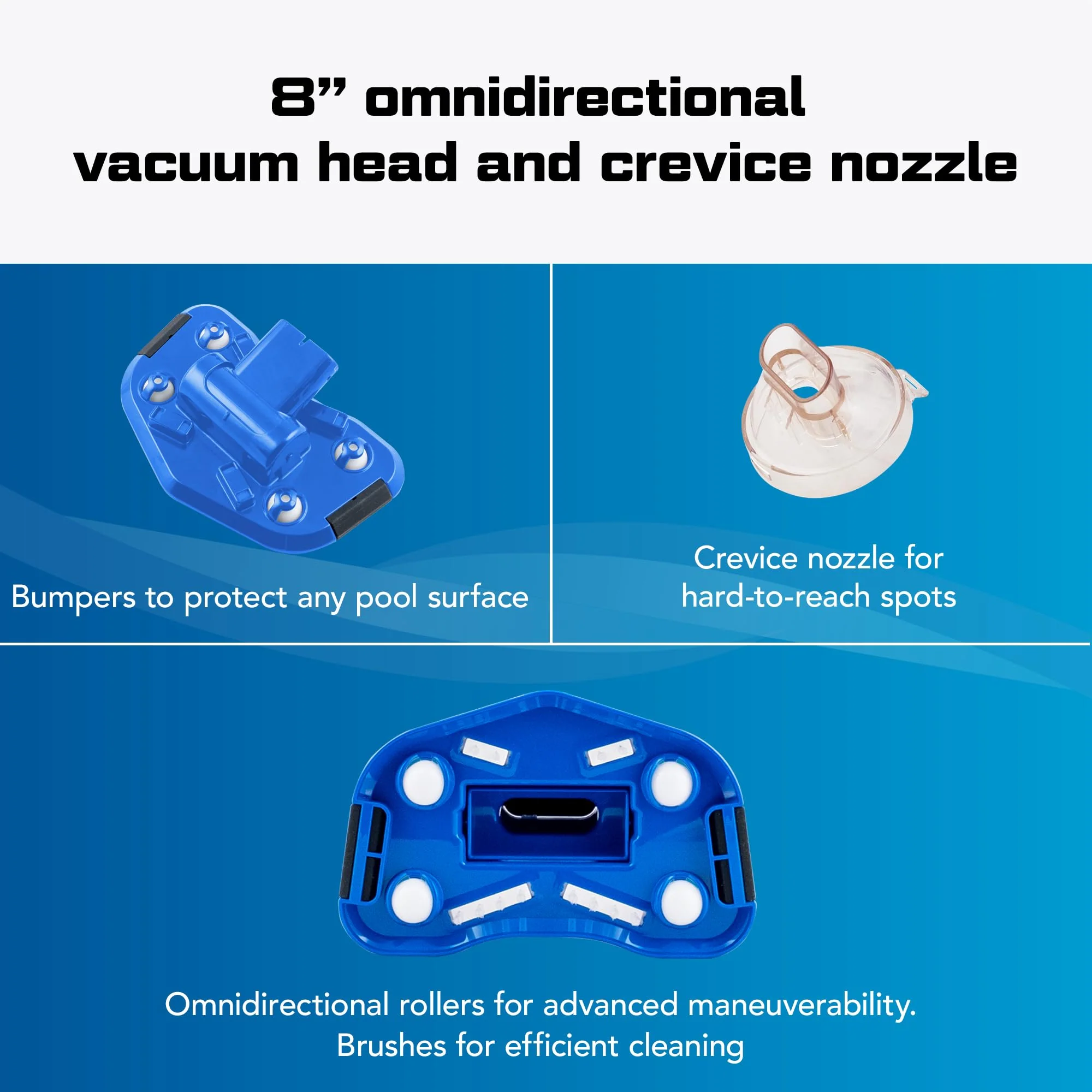 POOL BLASTER Catfish (Gen 2) Cordless Spa & Hot Tub Vacuum, More Power & Capacity, 45 Min Runtime, Spot Cleaning in Small Above Ground Swimming Pools, Rechargeable Spa Vac - Image 5