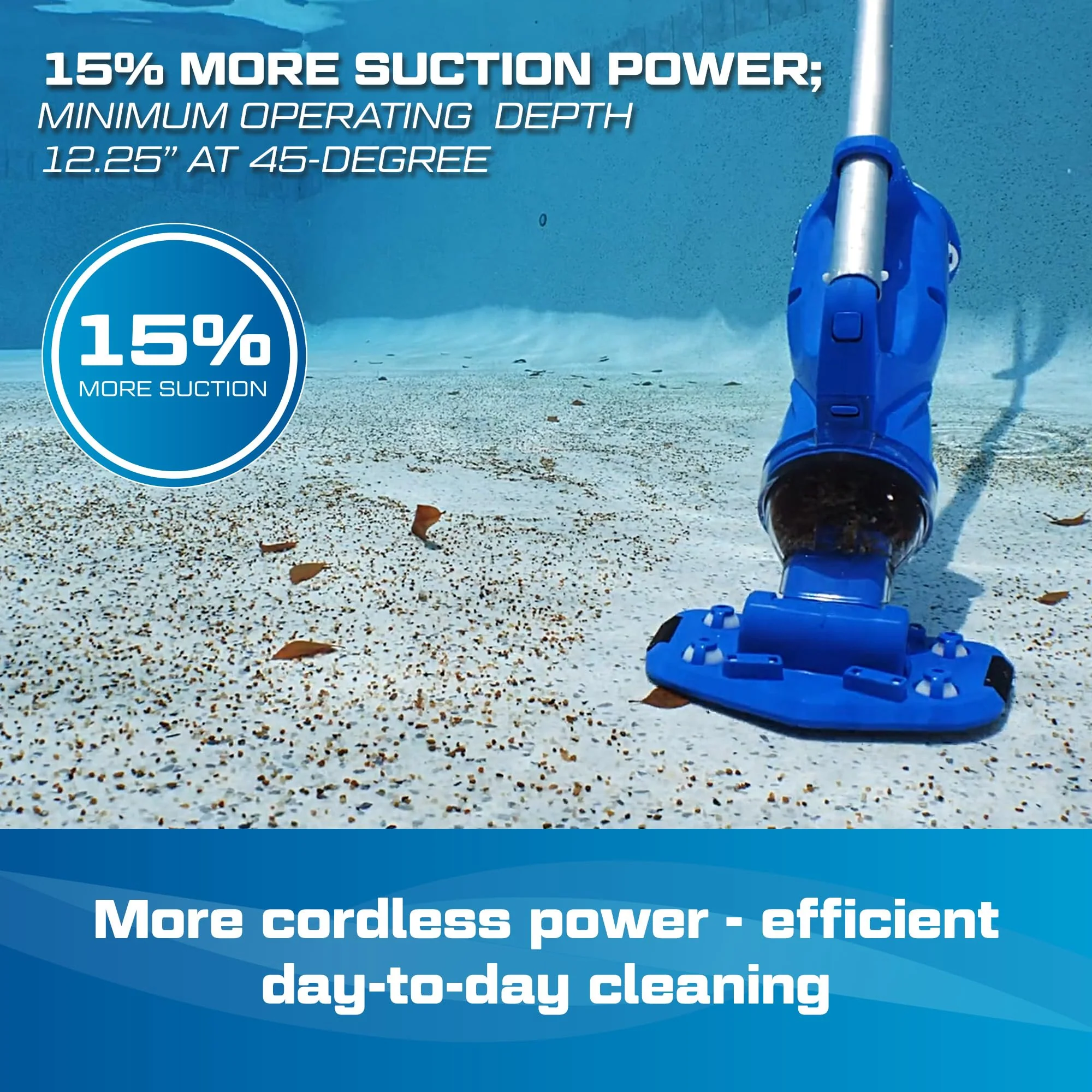 POOL BLASTER Catfish (Gen 2) Cordless Spa & Hot Tub Vacuum, More Power & Capacity, 45 Min Runtime, Spot Cleaning in Small Above Ground Swimming Pools, Rechargeable Spa Vac - Image 8