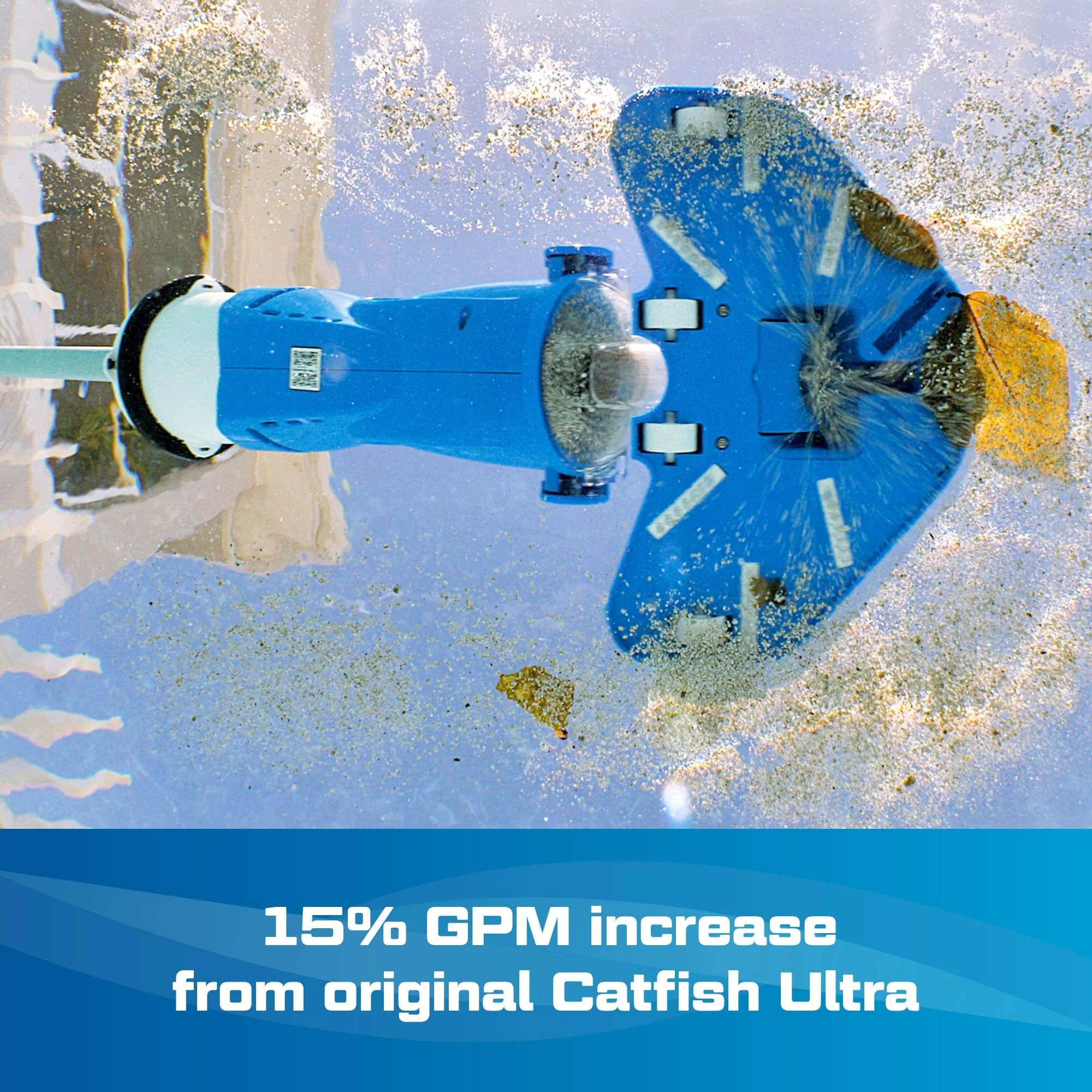 POOL BLASTER Catfish Ultra (Gen 2) Cordless Pool Vacuum, Increased Power & Capacity, Rechargeable, Manual, Battery-Powered, Swimming Pool Cleaner Ideal for Inground & Above Ground Pools, by Water Tech - Image 3