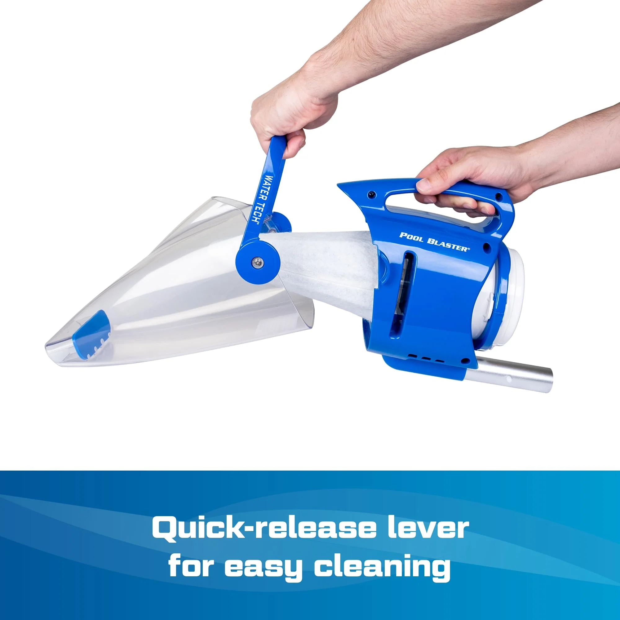 POOL BLASTER Centennial Cordless Pool Vacuum w/Pole Set - XL Debris Capacity & Advanced Filtration, Handheld Rechargeable Pool Cleaner for Sand, Silt & Leaves in Inground & Above Ground Pool - Image 3