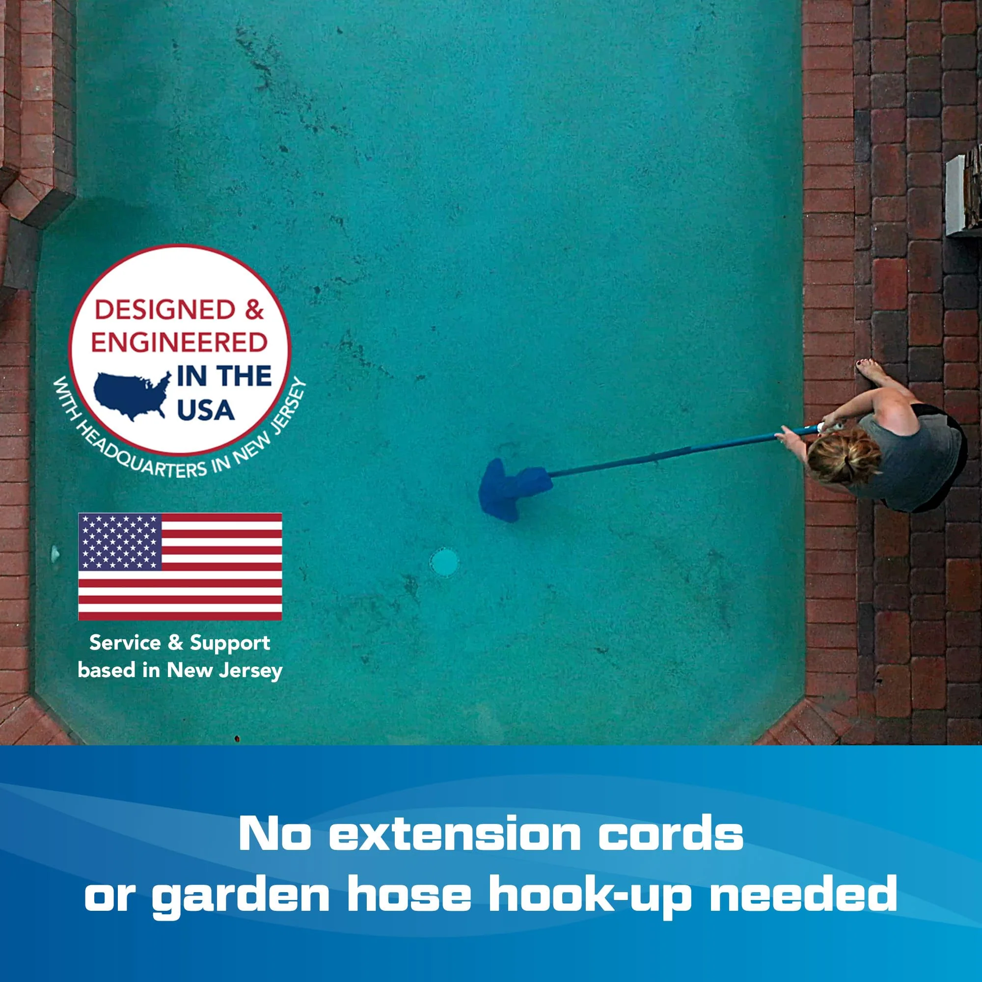 POOL BLASTER Max CG Cordless Pool Vacuum Deep Cleans Pools in Minutes, Spot-Cleans in Seconds, Strong Suction, 1 Hr Runtime, Handheld Rechargeable Swimming Pool Cleaner, Inground & Above Ground Pools - Image 5