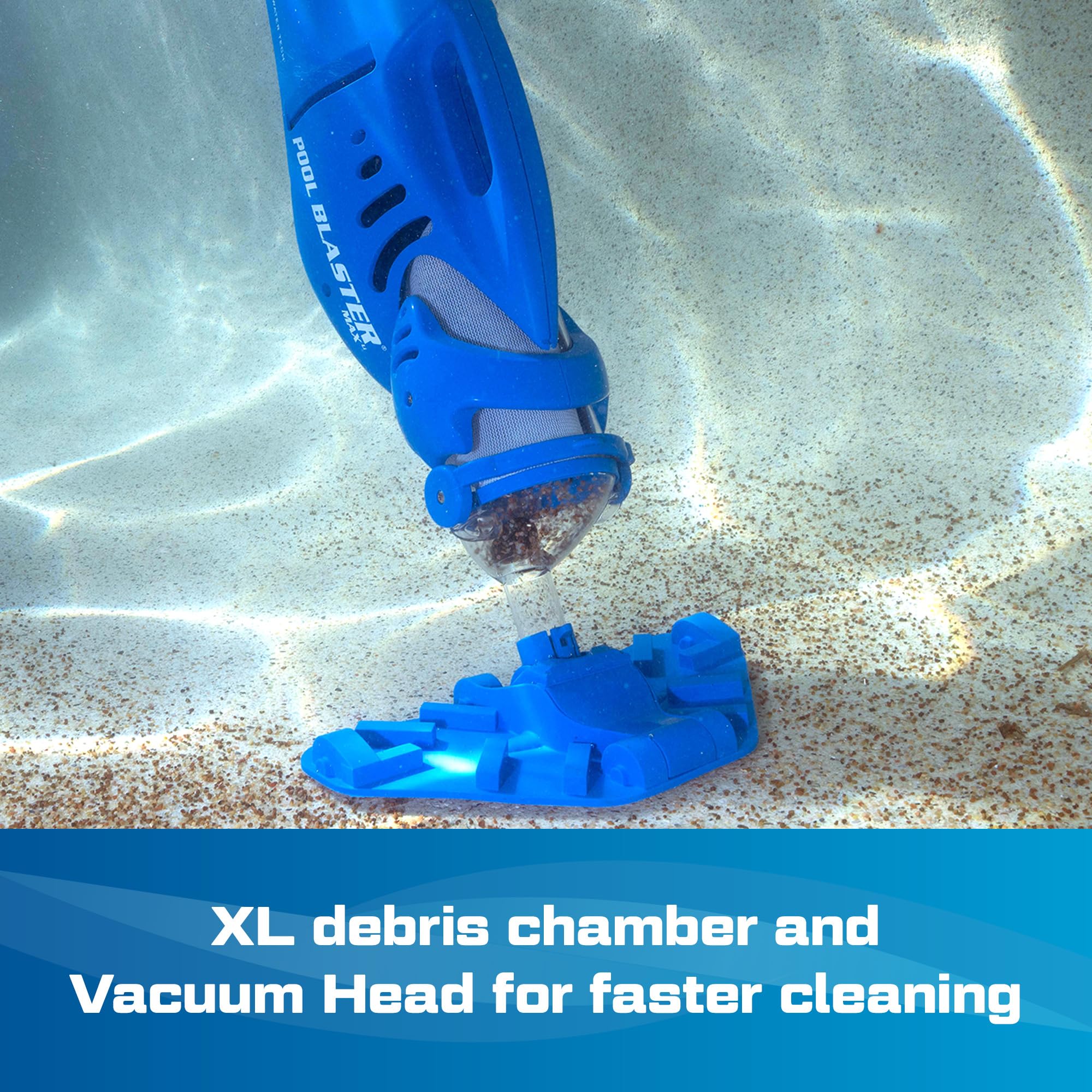POOL BLASTER Max CG Cordless Pool Vacuum Deep Cleans Pools in Minutes, Spot-Cleans in Seconds, Strong Suction, 1 Hr Runtime, Handheld Rechargeable Swimming Pool Cleaner, Inground & Above Ground Pools - Image 6