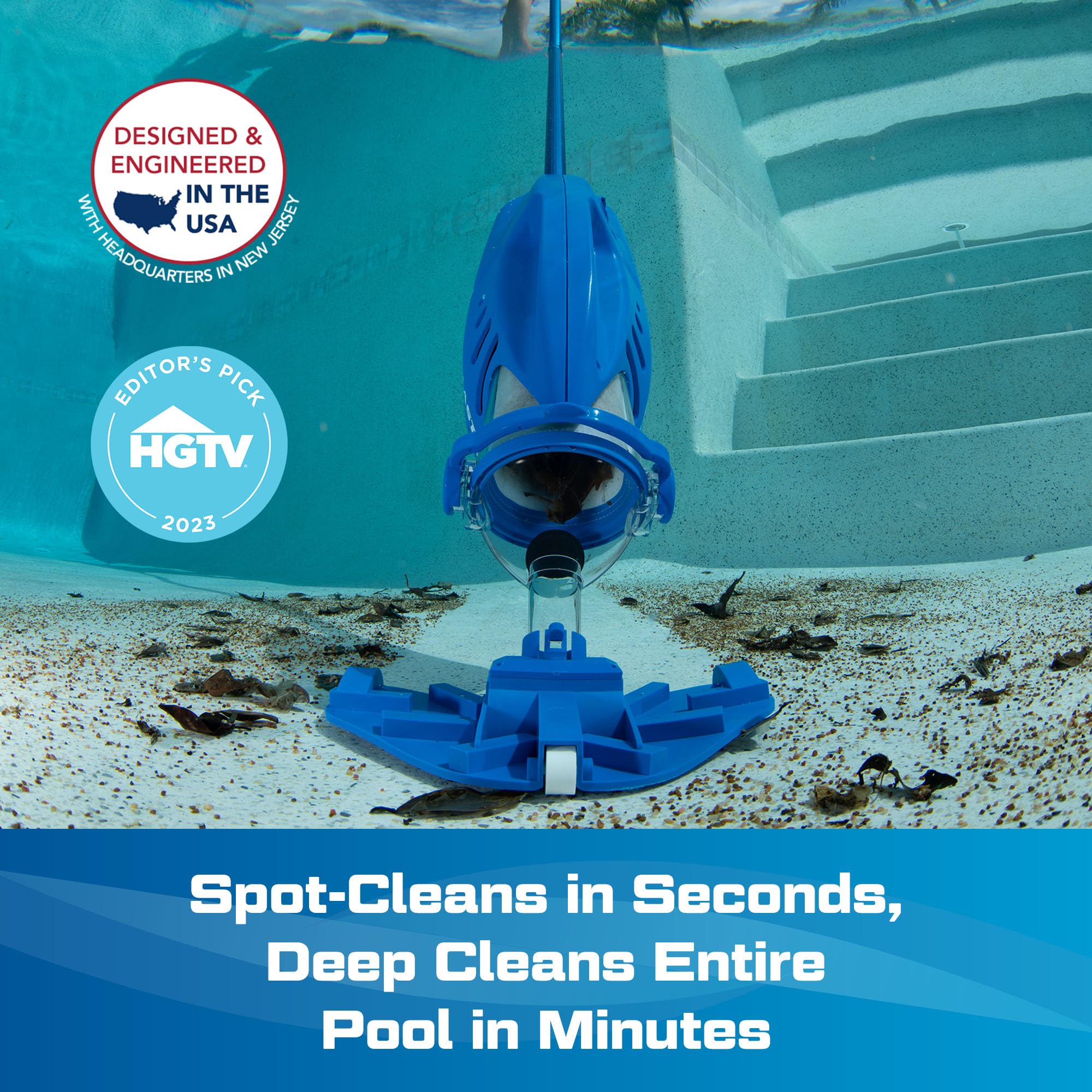POOL BLASTER Max Cordless Pool Vacuum for Deep Cleaning & Strong Suction, Handheld Rechargeable Swimming Pool Cleaner for Inground and Above Ground Pools, Hoseless Pool Vac by Water Tech - Image 8
