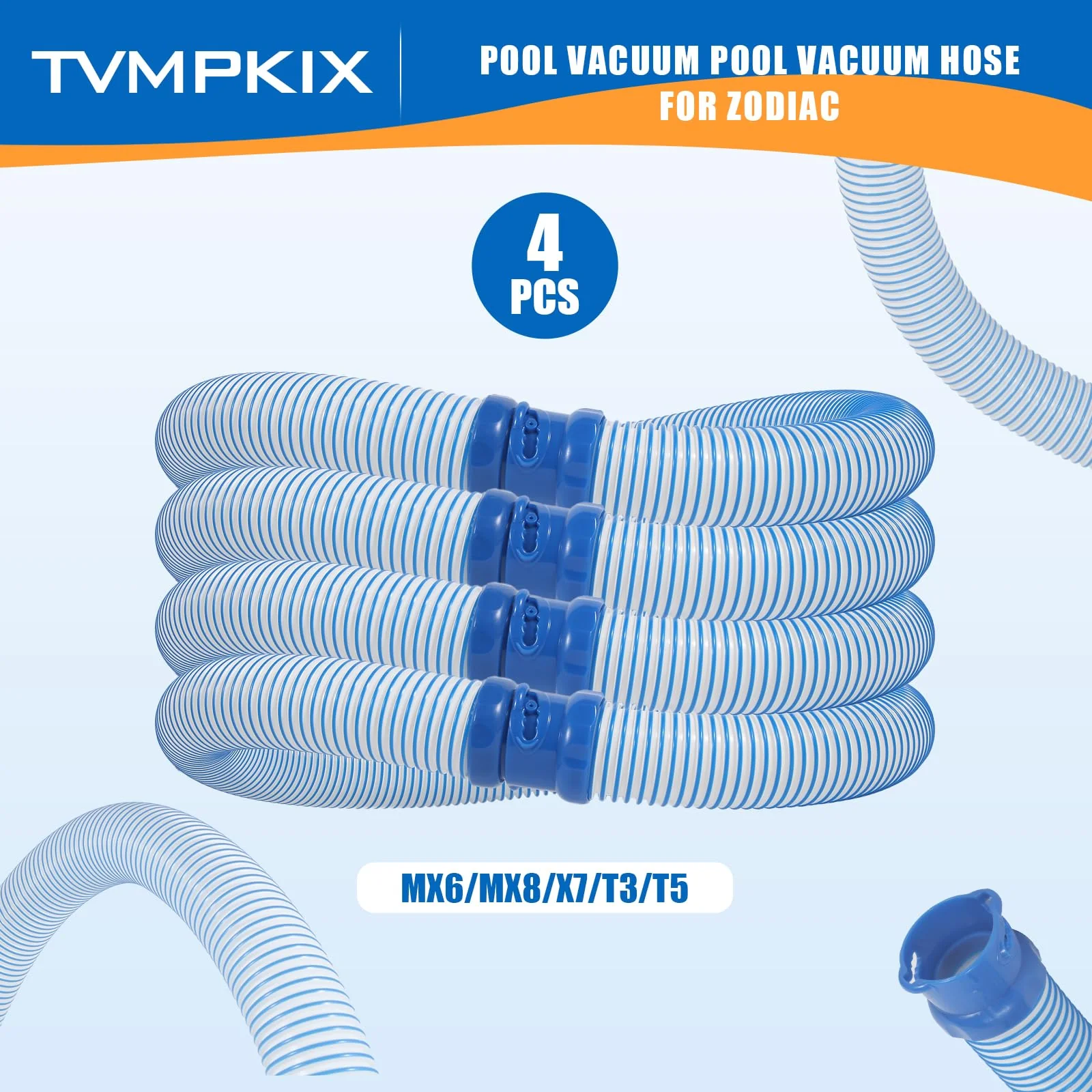 Pool Cleaner Hose for Zodiac MX6 MX8 Replacement Parts, 39 Inch R0527700 Twist Lock Pool Vacuum Hose,One Year Warranty (4pack) - Image 6