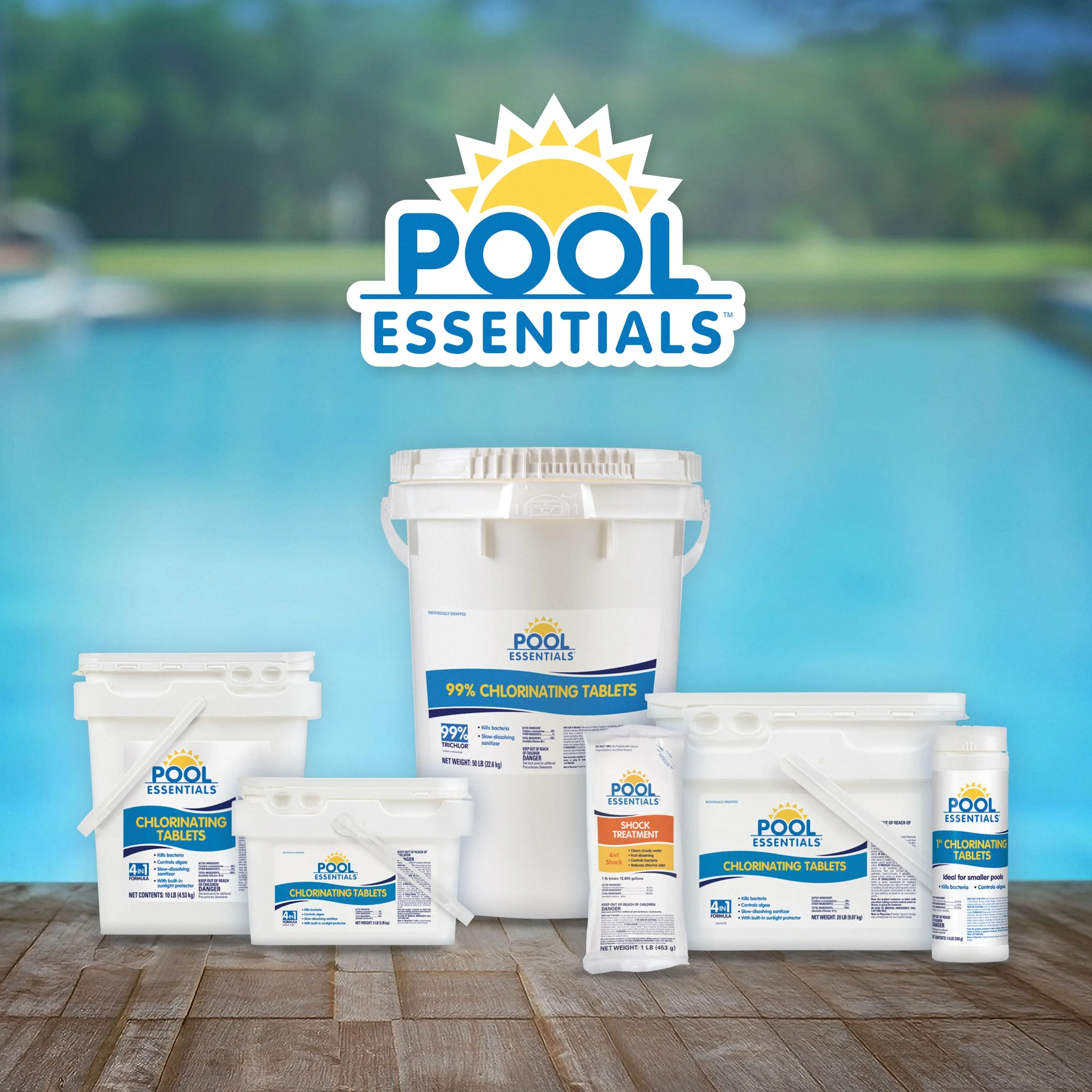 Pool Essentials® Shock Treatment, Clears Cloudy Water, Fast-Dissolving, 24-Pack, Granular - Image 4