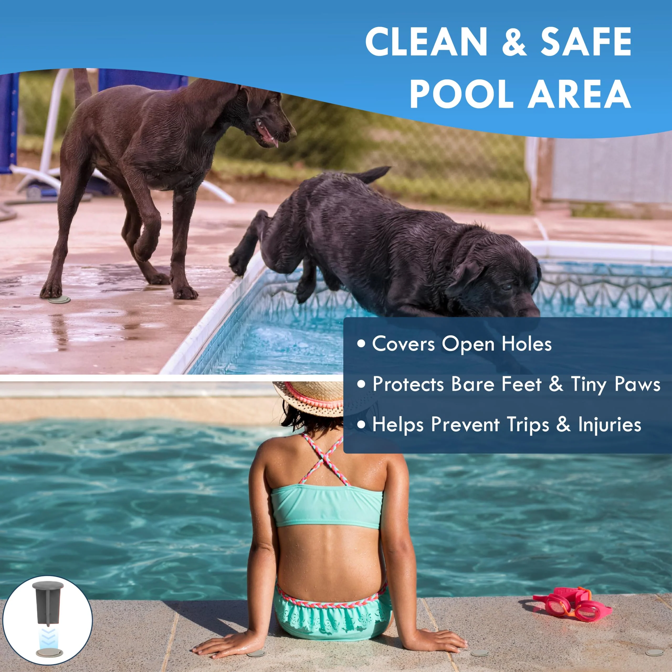 Pool Fence Caps – Putty 25 Pack of 1-Inch Pool Fence Hole Caps – Used for Covering Deck Sleeves in Safety Fencing – Protects Pool Areas When Fence is Removed – Compatible with Most Systems - Image 6
