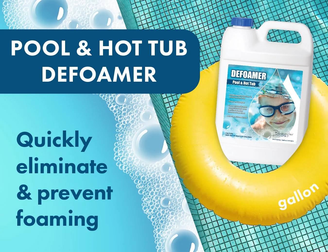 Pool & Hot Tub Defoamer, 1 Gallon, Quickly Eliminate Foam in Pool or hot tubs. - Image 7